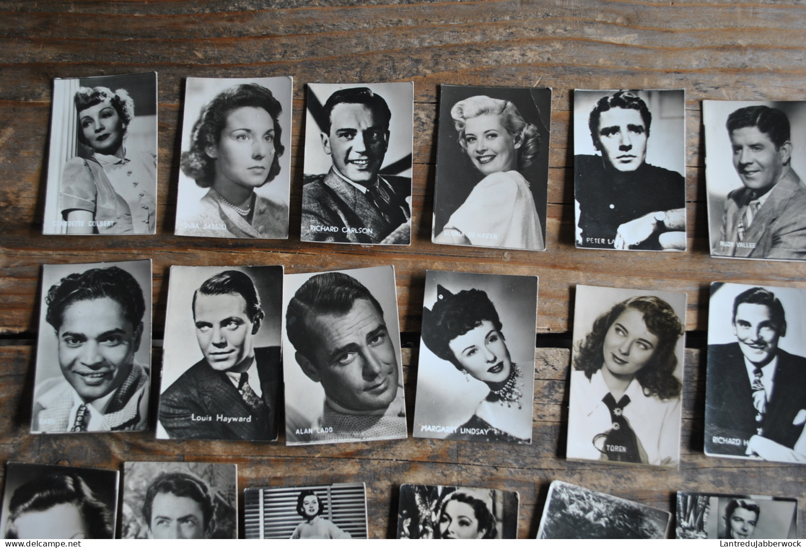 Lot De 41 Petites Photos N&B (4 X 6 Cm) Chromos Belgian Chewing Gum Chocolat Cigarette Actrice Cinéma Vedette Hollywood - Andere & Zonder Classificatie