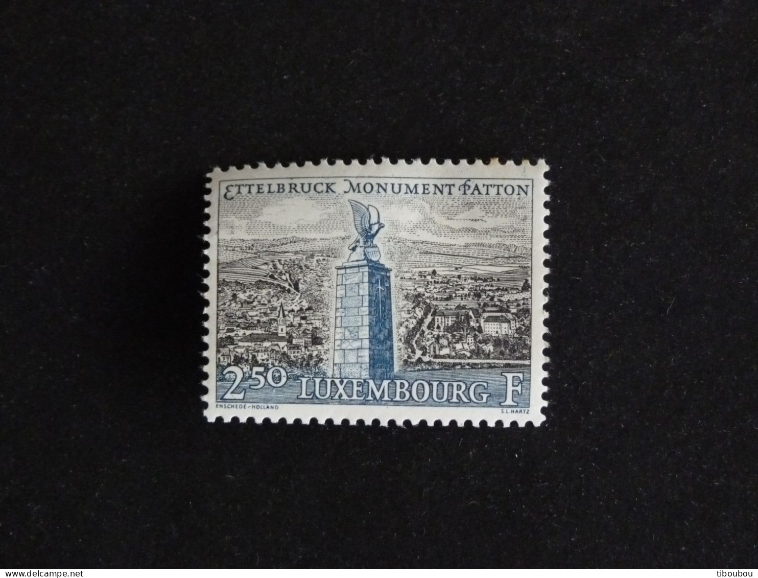 LUXEMBOURG LUXEMBURG YT 600 ** MNH - MONUMENT PATTON ET VUE DE ETTELBRUCK - Neufs