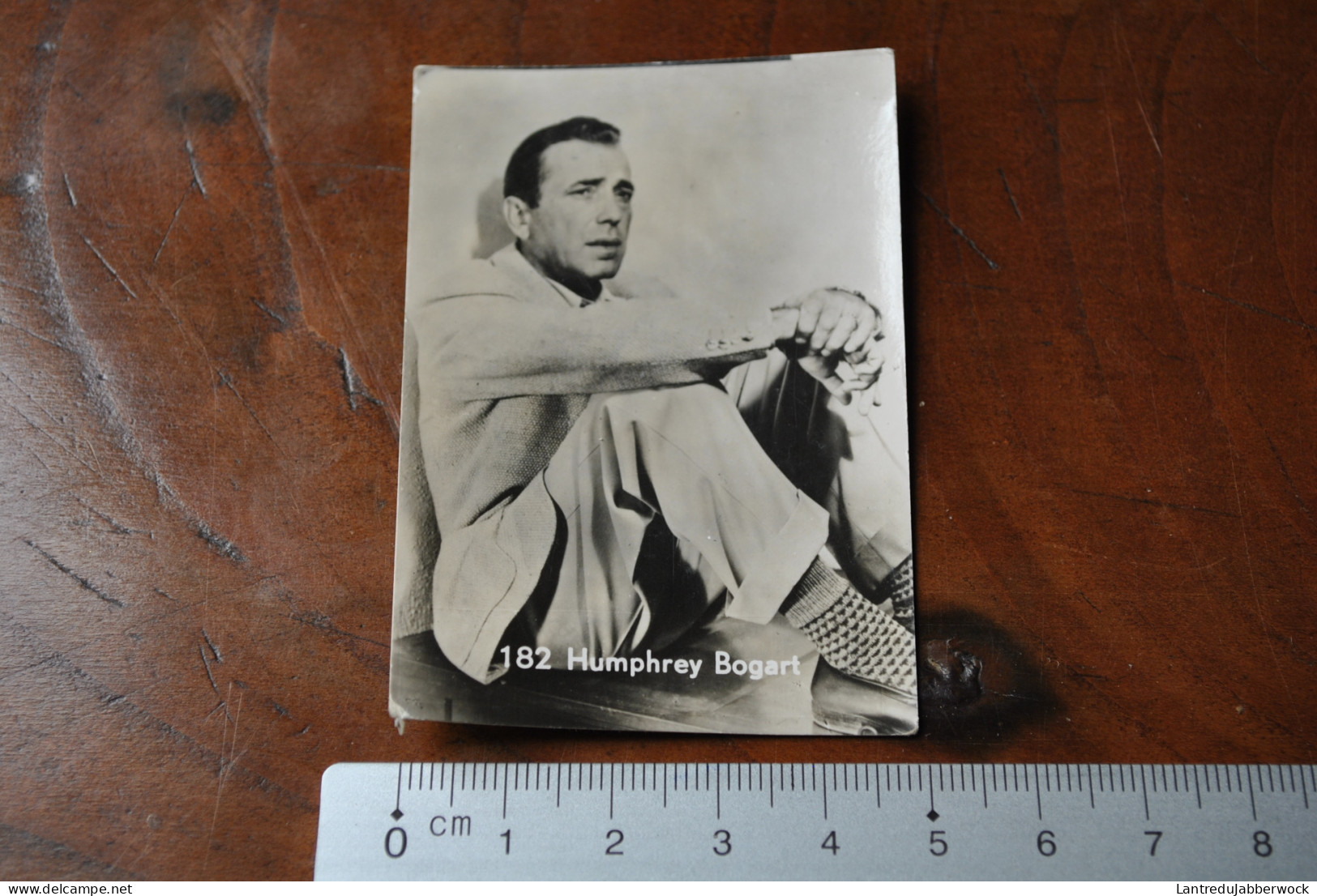 Humphrey Bogart Photo (5 X 7cm) Chromos Belgian Chewing Gum Chocolat Cigarette Cinéma Vedette Acteur Actrice - Other & Unclassified