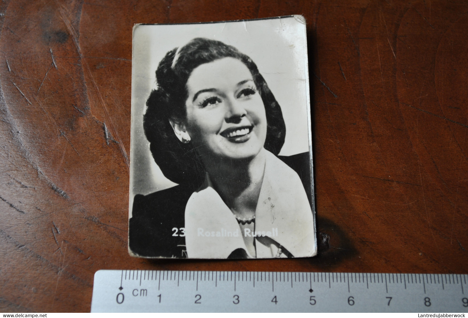 Rosalind Russell Photo (5 X 7cm) Chromos Belgian Chewing Gum Chocolat Cigarette Cinéma Vedette Acteur Actrice - Other & Unclassified