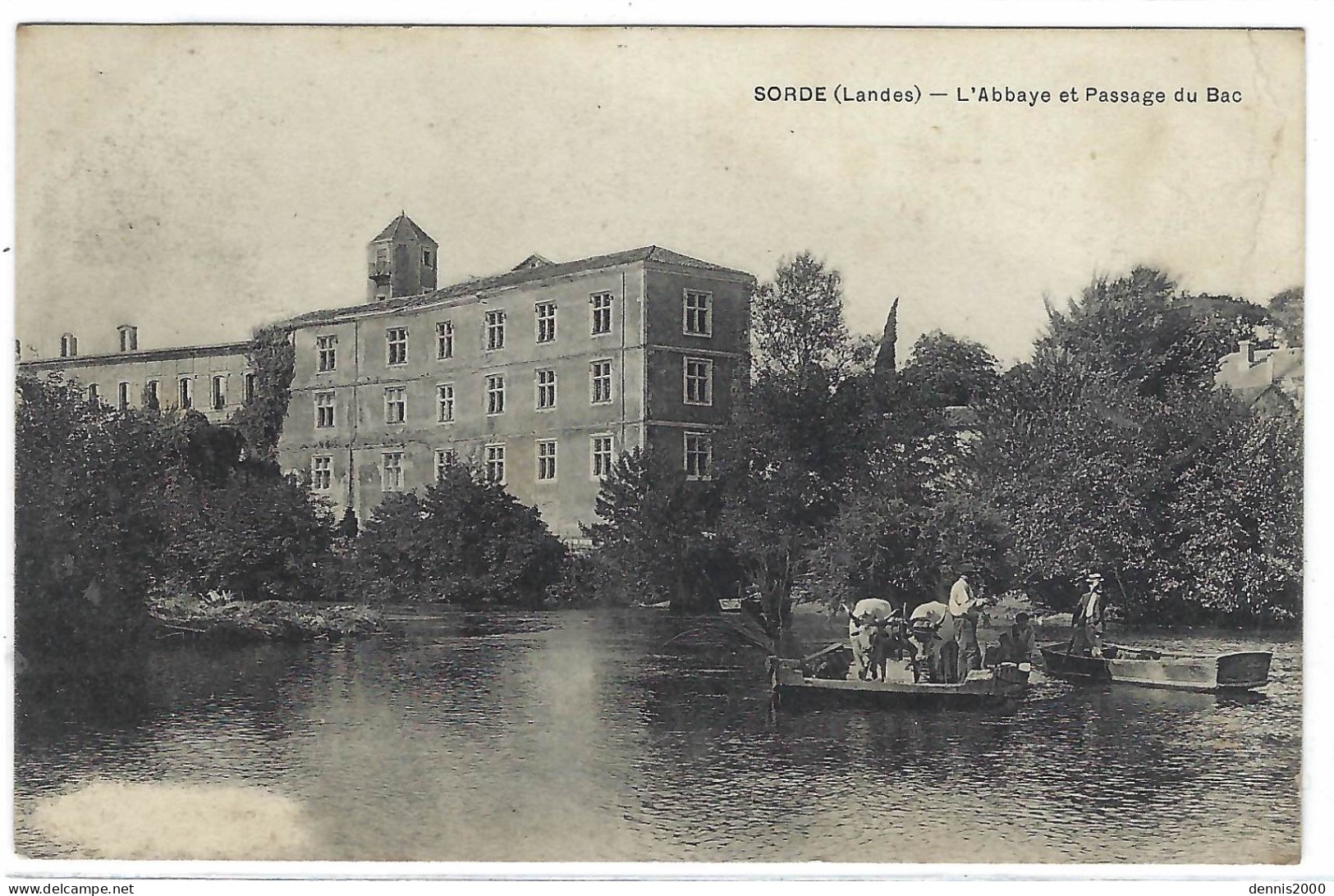 SORDE (40) - Sorde-l'Abbaye - L' Abbaye Et Passage Du Bac - Sans éditeur - Otros & Sin Clasificación