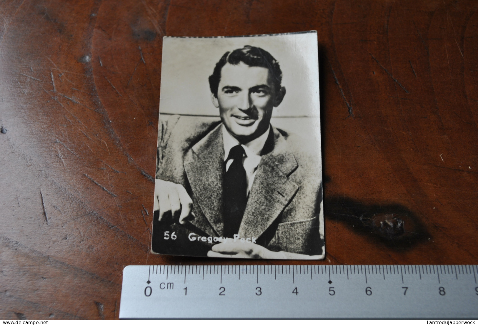 Gregory Peck Photo (5 X 7cm) Chromos Belgian Chewing Gum Chocolat Cigarette Cinéma Vedette Acteur Actrice - Other & Unclassified