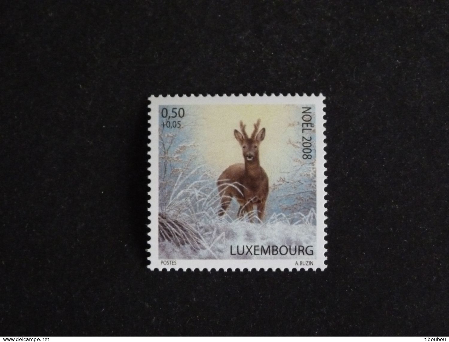 LUXEMBOURG LUXEMBURG YT 1760 ** MNH - CHEVREUIL ROE DEER / A. BUZIN NOËL CHRISTMAS - Unused Stamps