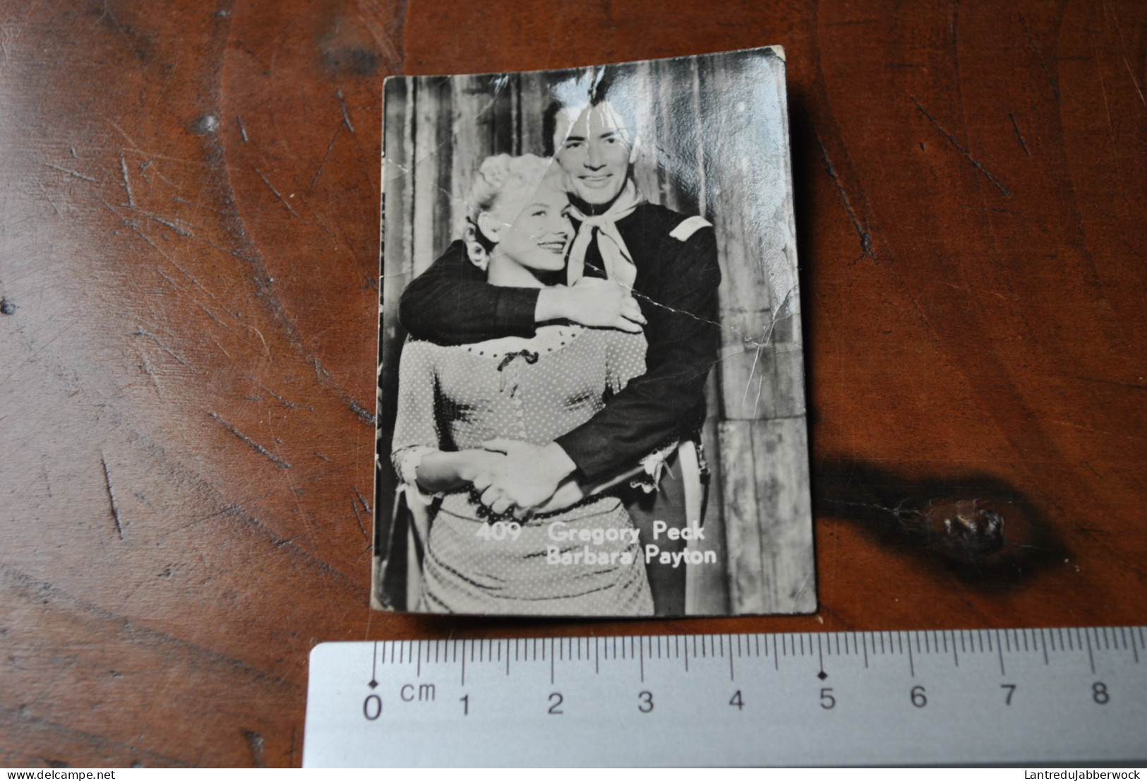 Gregory Peck Barbara Payton 2 Photo 5 X 7cm Chromos Belgian Chewing Gum Chocolat Cigarette Cinéma Vedette Acteur Actrice - Andere & Zonder Classificatie