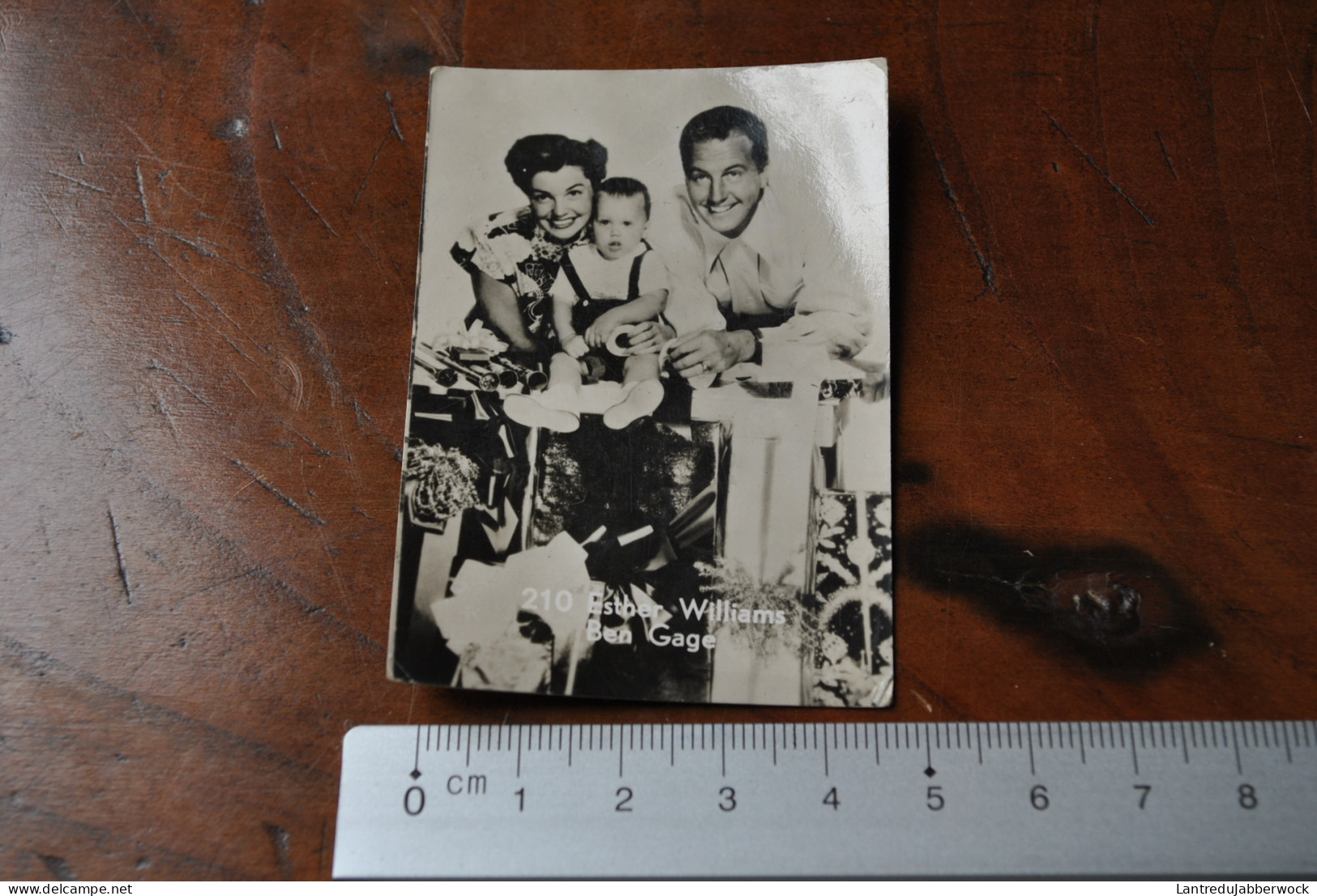 Esther Williams Ben Gage Photo (5 X 7cm) Chromos Belgian Chewing Gum Chocolat Cigarette Cinéma Vedette Acteur Actrice - Other & Unclassified