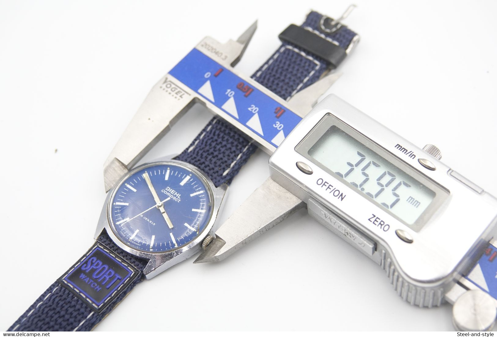 Watches : DIEHL COMPACT HAND WIND - Original  - Running - Excelent Condition - Orologi Moderni