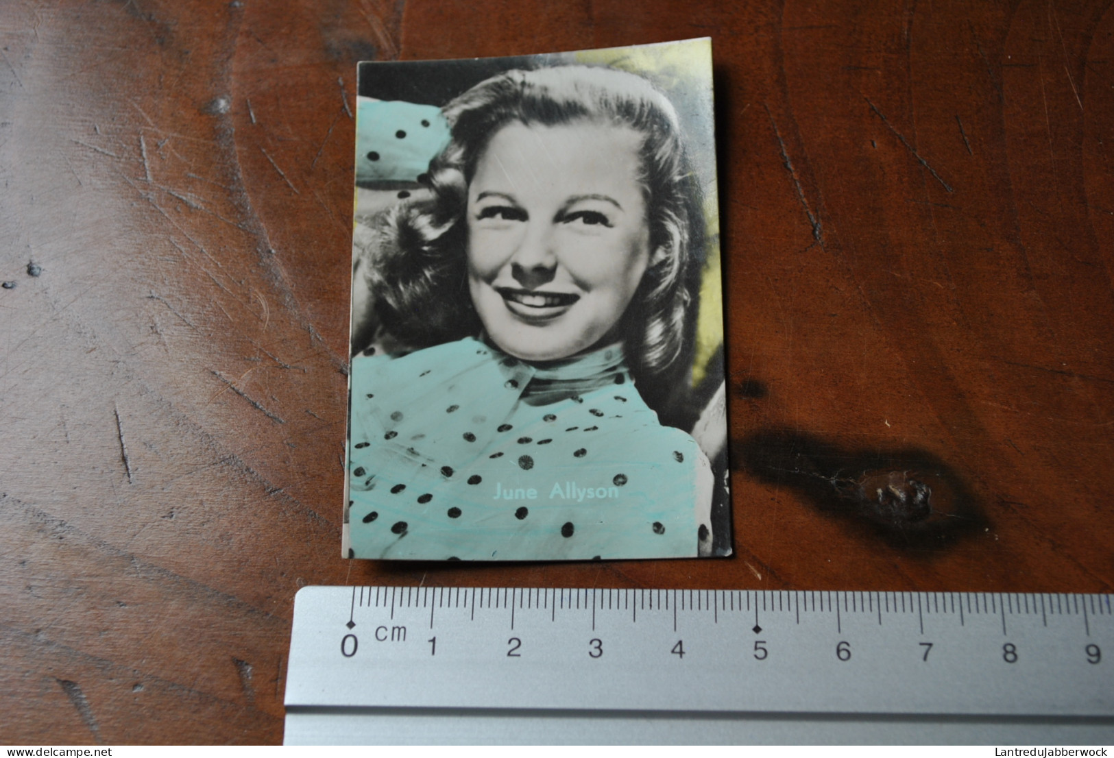 June Allyson Photo (5 X 7cm) Chromos Belgian Chewing Gum Chocolat Cigarette Cinéma Vedette Acteur Actrice - Andere & Zonder Classificatie