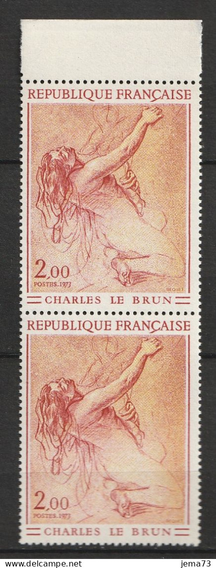 N° 1742 Ieuvre D'Art: C Le Brun Belle Paire De 2 Timbres Neuf Impeccable, Beaux Timbres Neuf Impréccable - Unused Stamps