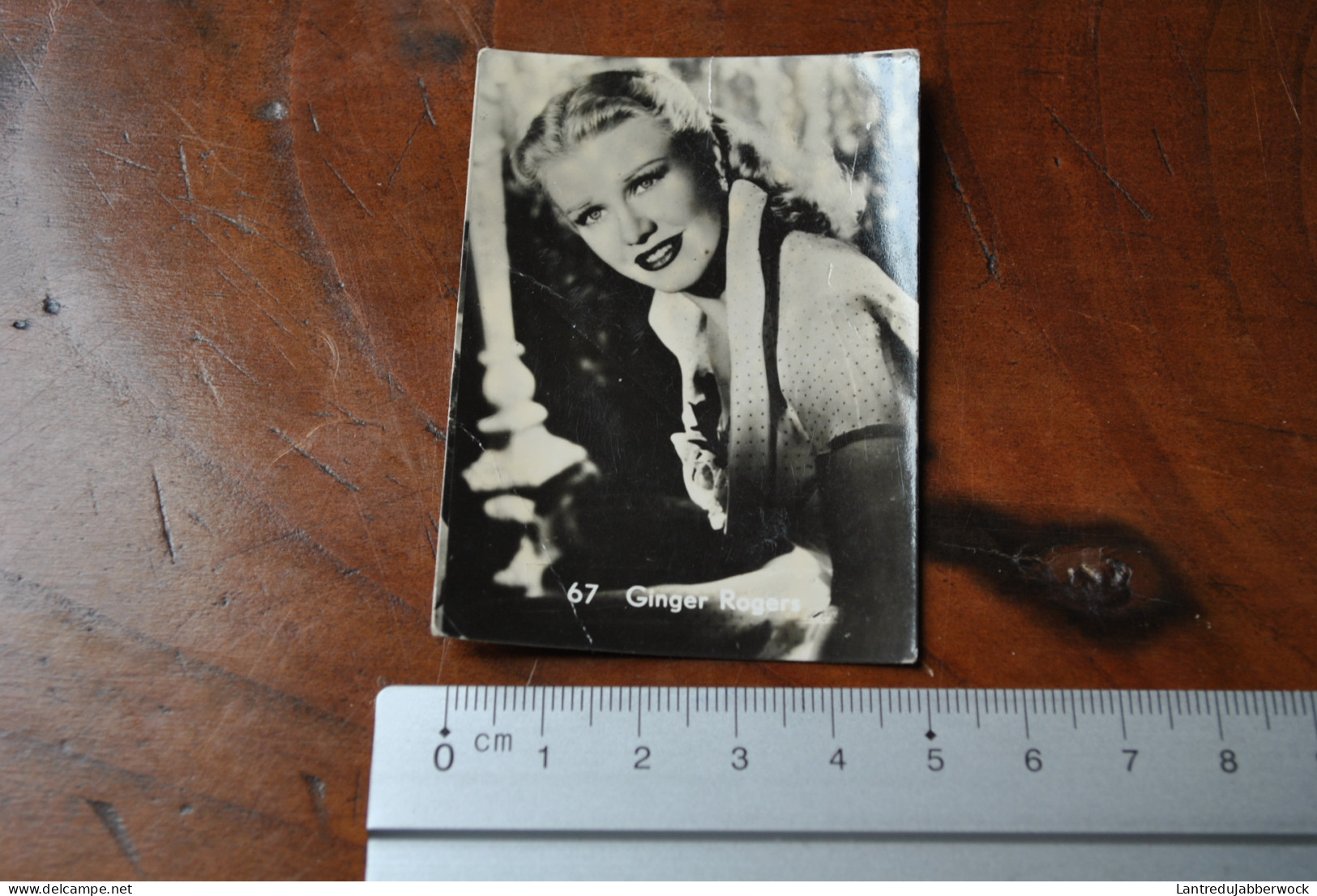 Ginger Rogers Photo (5 X 7cm) Chromos Belgian Chewing Gum Chocolat Cigarette Cinéma Vedette Acteur Actrice - Andere & Zonder Classificatie