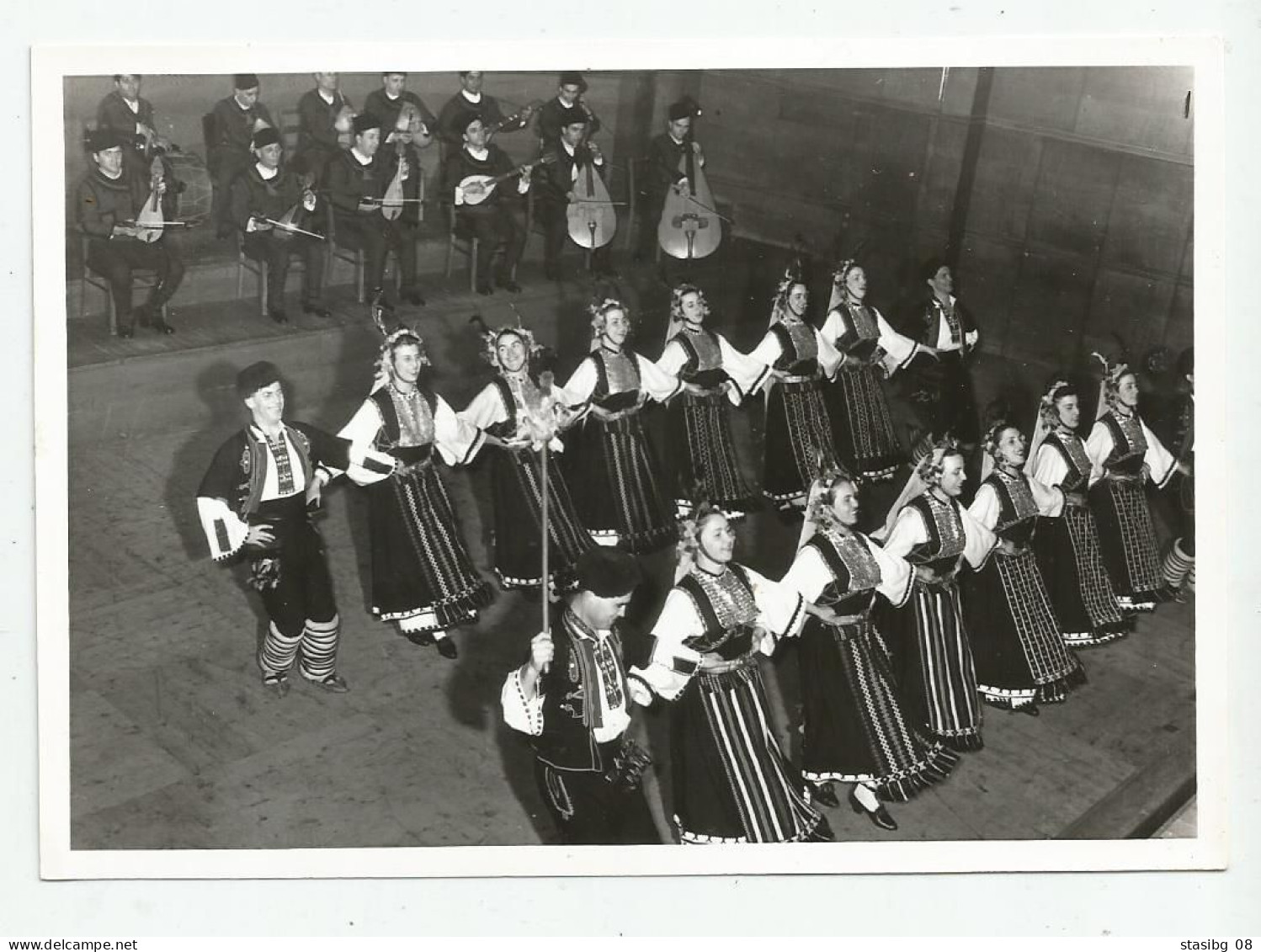 Men And Women With Folk Costume,musical Instruments, Bagpipe Fr22-1-39 - Anonieme Personen