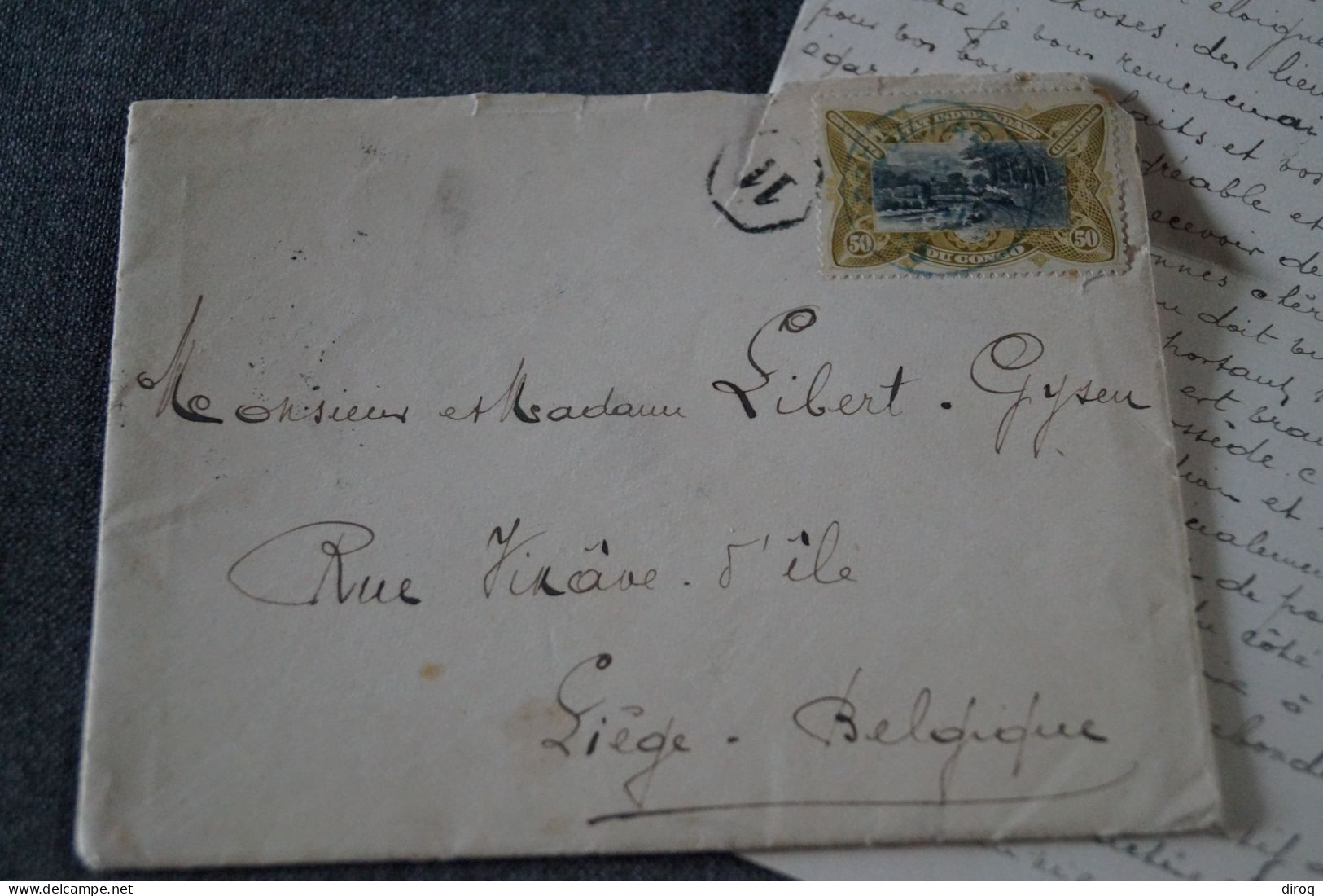 Très Bel Envoi Congo Belge,1906,Léopoldville - Belgique, + Courrier, Pour Collection - Cartas & Documentos