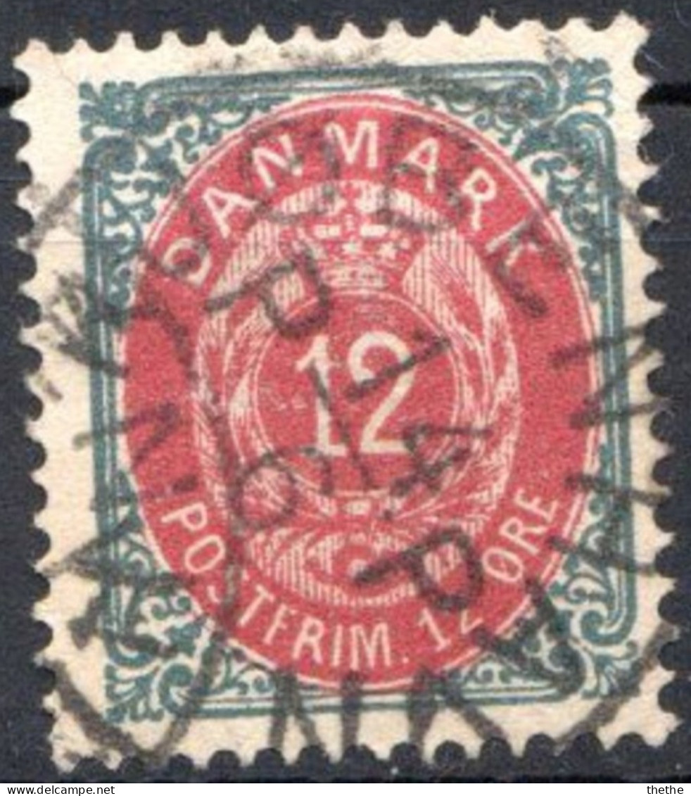 DANEMARK - Cadre I, Perf 14X13½, Rose Lilas Terne - Used Stamps