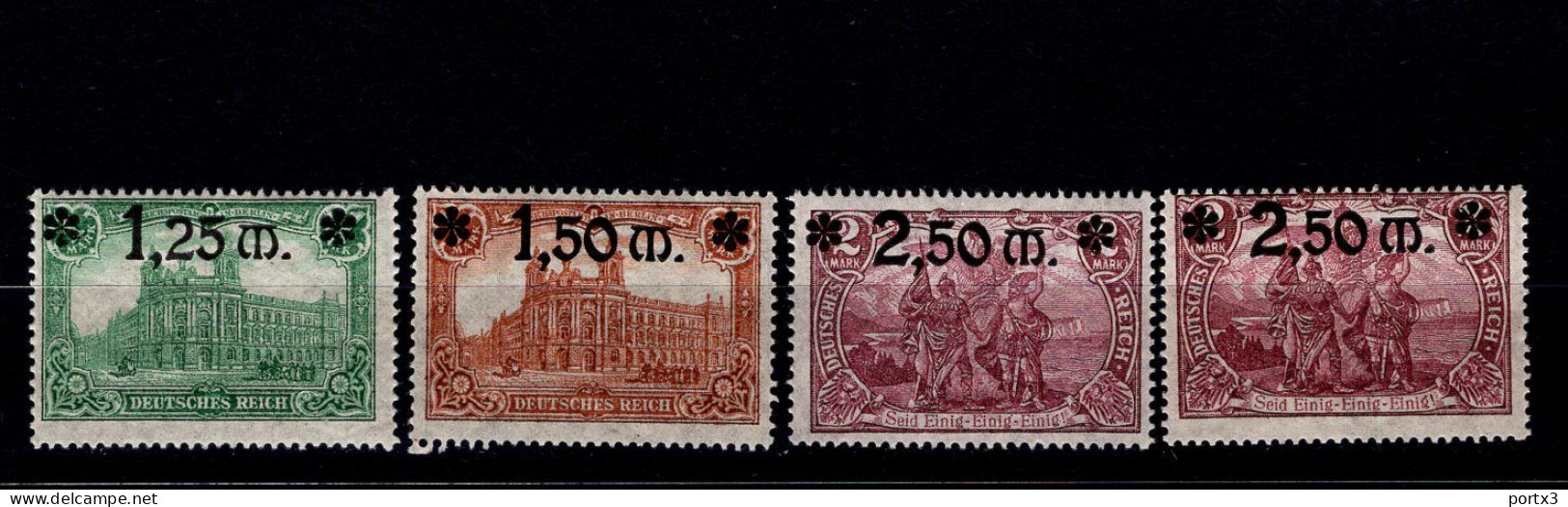 Deutsches Reich 116 - 118 Repräsentative Darstellungen  Mit Aufdruck MNH Neuf ** Postfrisch - Unused Stamps