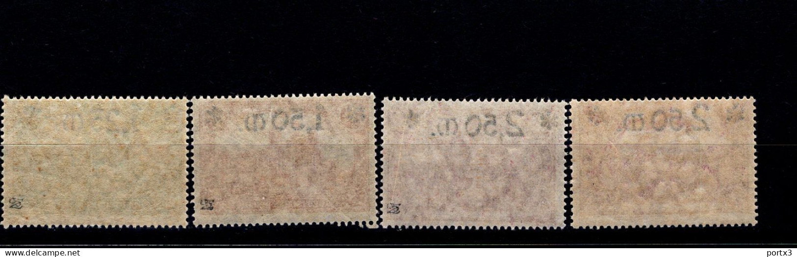 Deutsches Reich 116 - 118 Repräsentative Darstellungen  Mit Aufdruck MNH Neuf ** Postfrisch - Unused Stamps