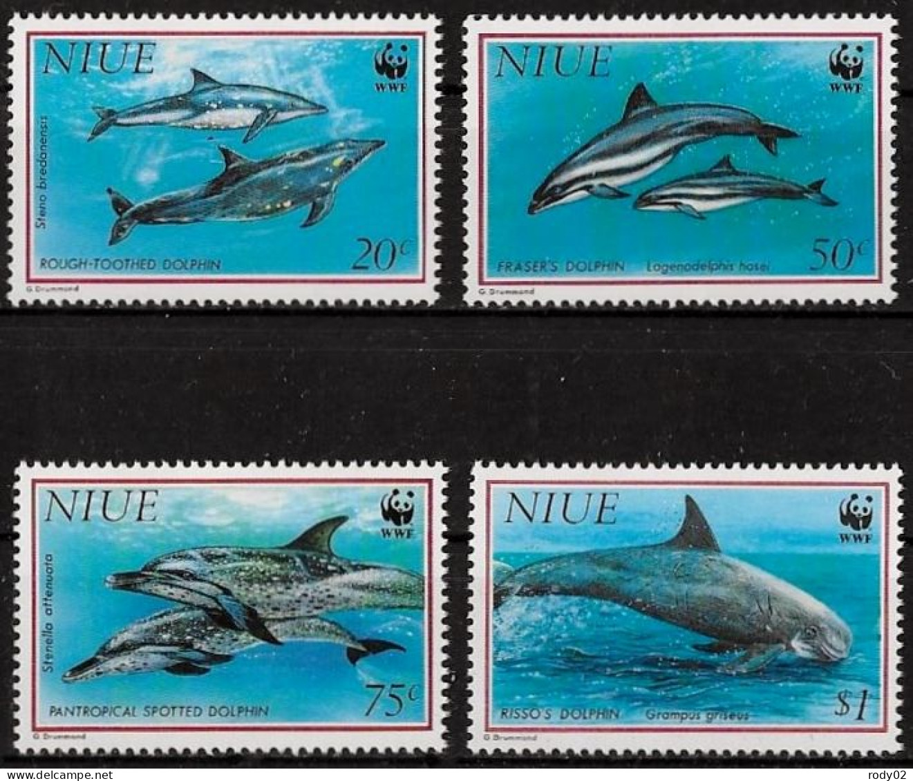 NIUE - DAUPHINS - WWF - N° 614 A 617 - NEUF** MNH - Dolphins