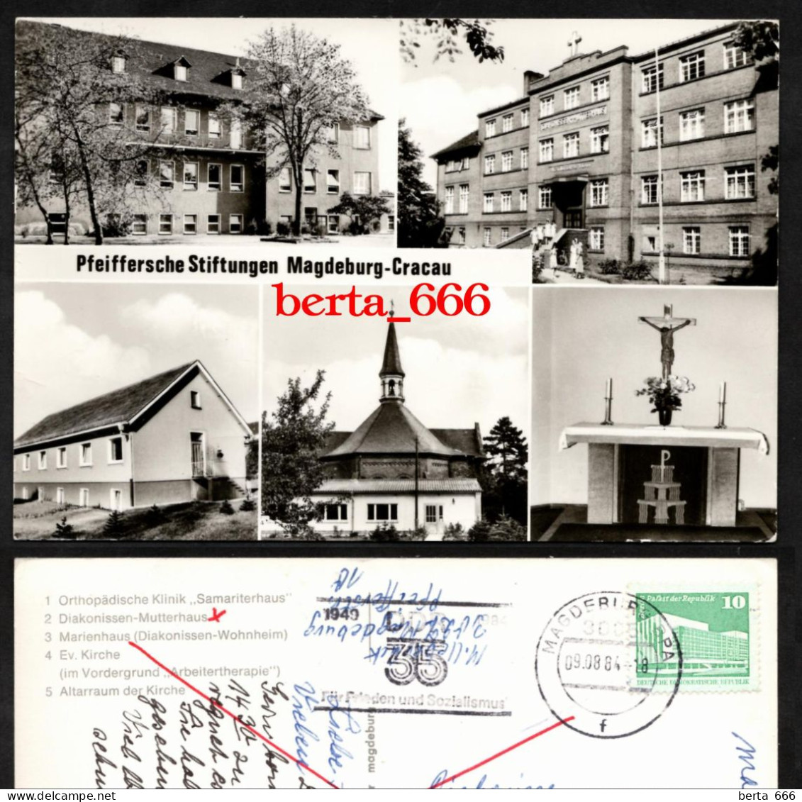 Pfeiffersche Stiftungen Magdeburg Cracau Mehrfachansicht 1984 Echte Photo - Maagdenburg