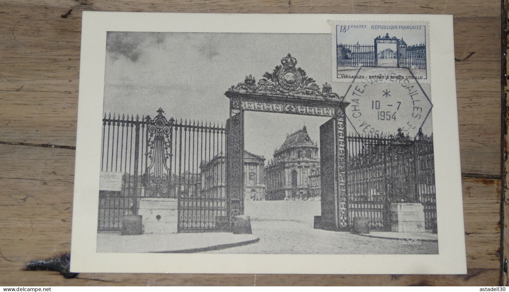 Carte Maximum, Chateau De Versailles - 1954  ...... PHI .........240424-G1362 - 1950-1959