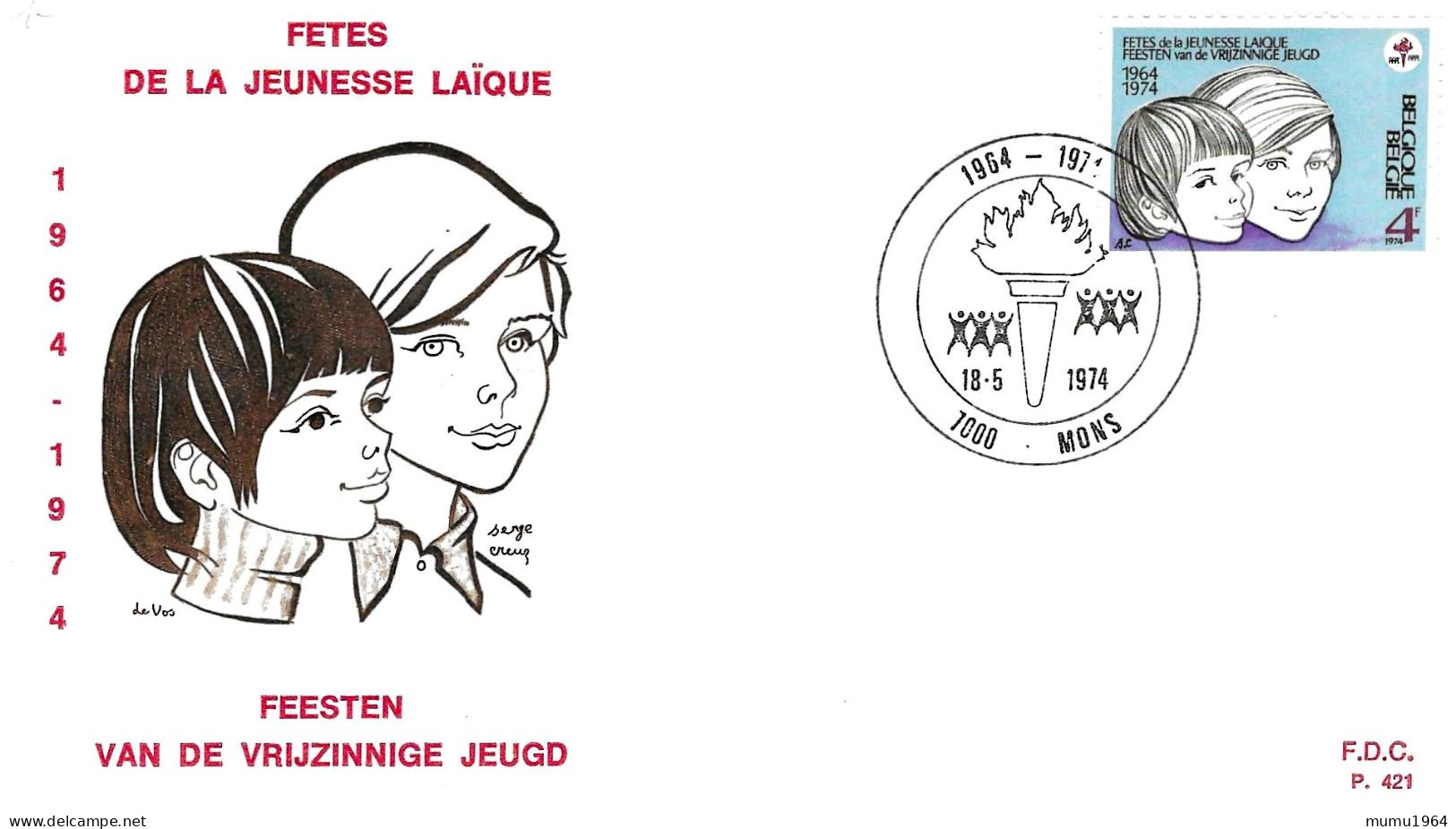 COB - FDC N° 421- Timbre N° 1717 - 1971-1980