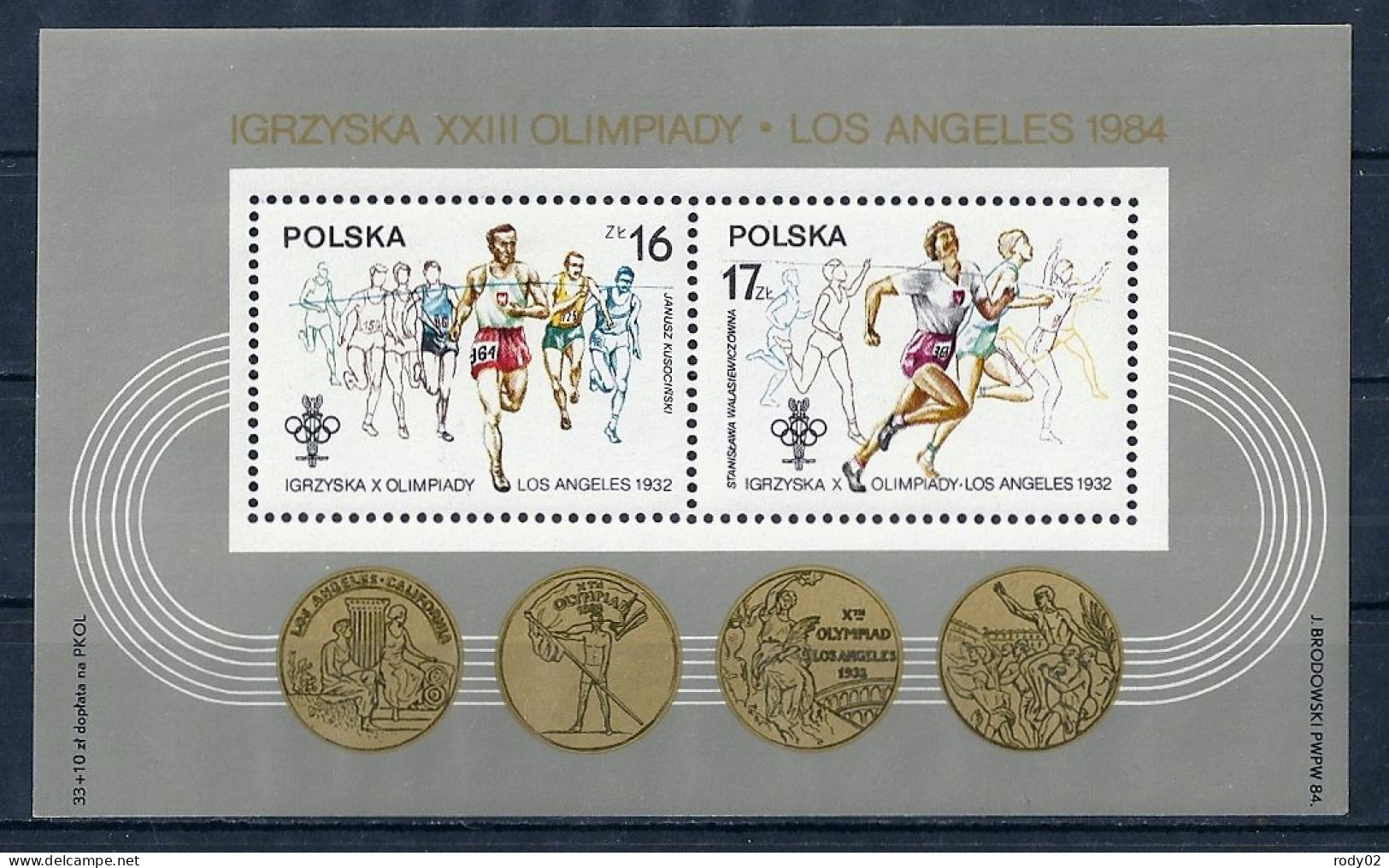 POLOGNE - JEUX OLYMPIQUES - 5 BLOCS FEUILLETS - NEUF** MNH - Sonstige & Ohne Zuordnung