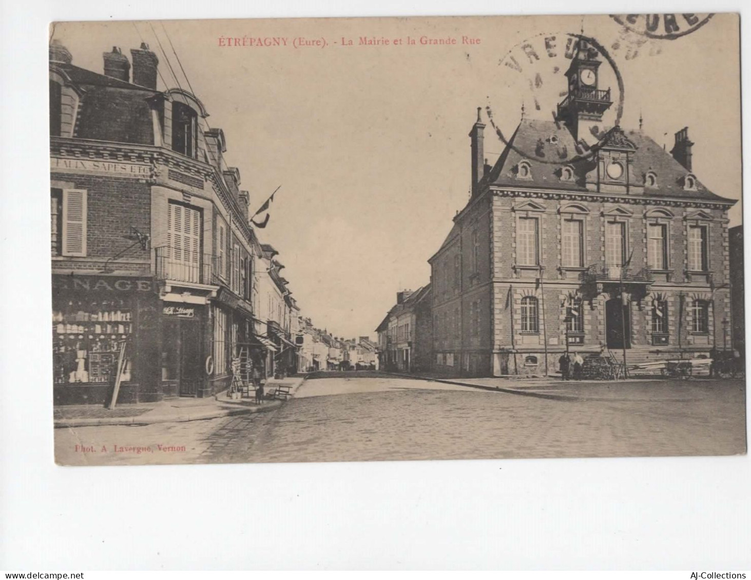 AJC - Etrepagny - La Mairie Et La Grande Rue - Andere & Zonder Classificatie