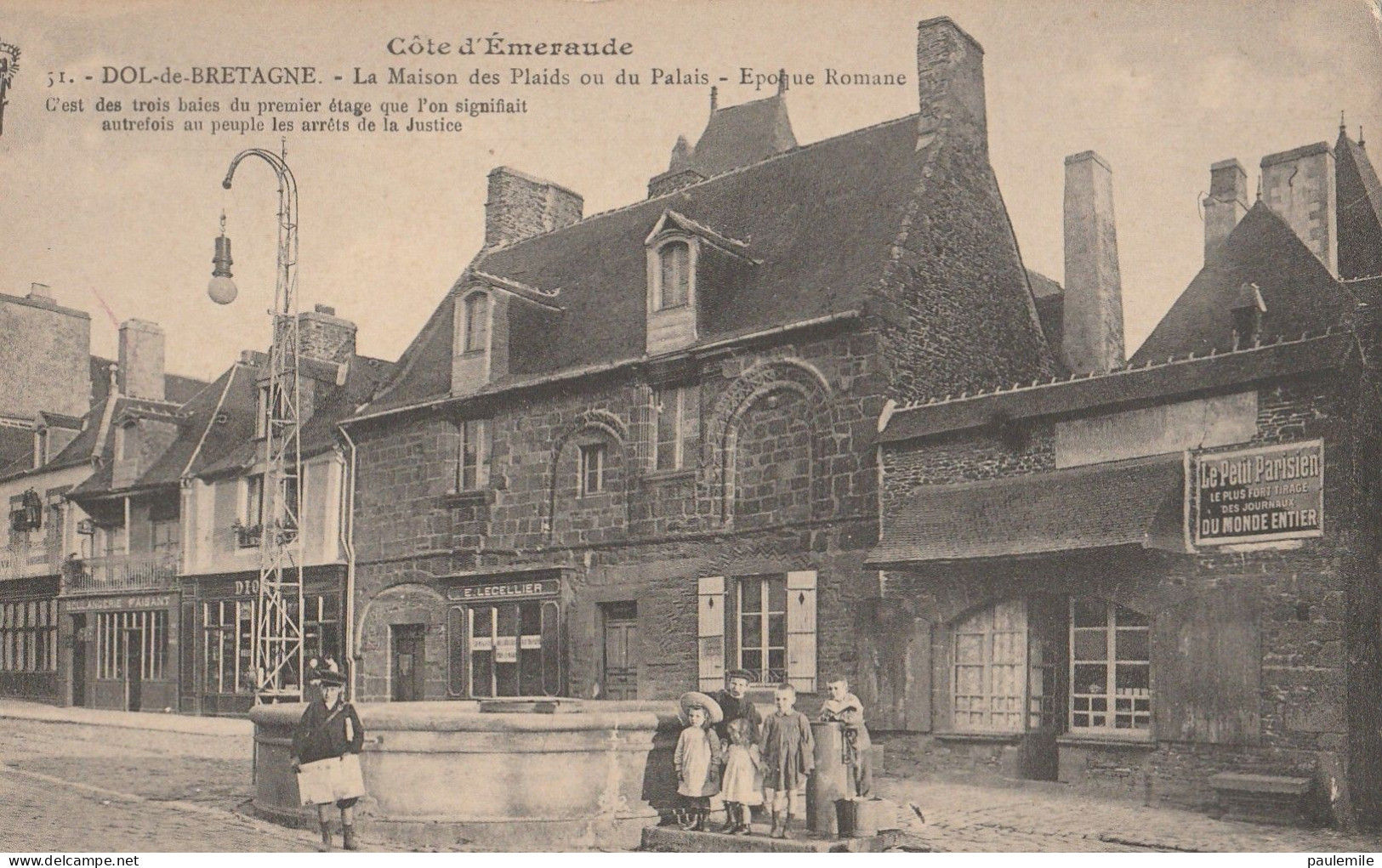 CPA      P 782   DOL  DE BRETAGNE   MAISON DES LAIDS OU DU PALAIS - Dol De Bretagne