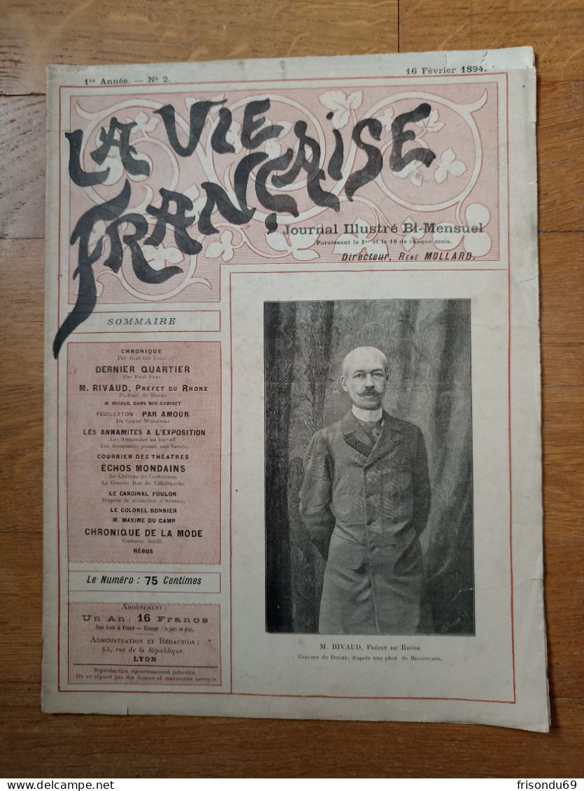La Vie Française. N2 . 16 Février 1894 - 1850 - 1899