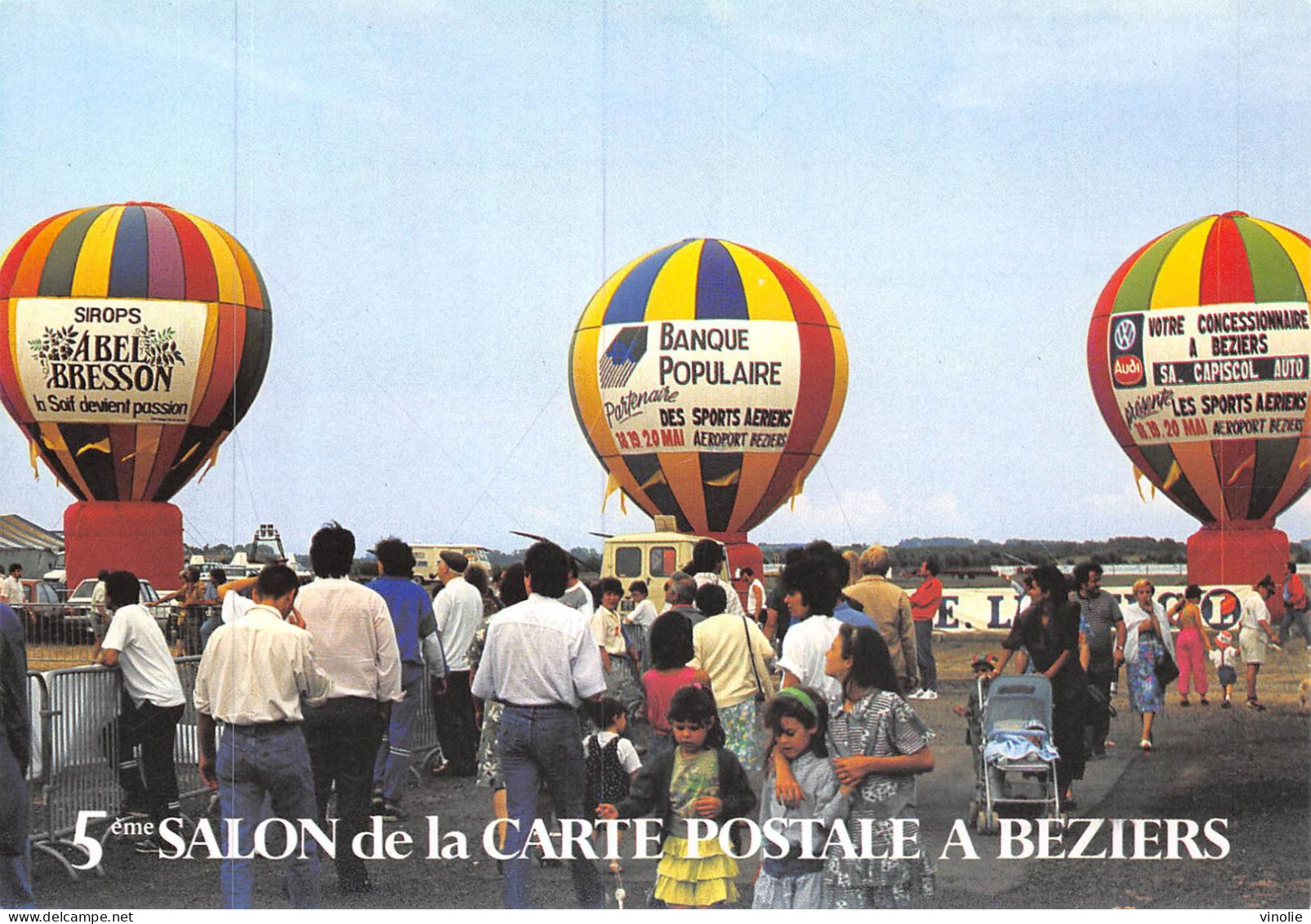 MO-24-363 : SALON DE BEZIERS. 5° BOURSE. 1991. MONTGOLFIERES - Bourses & Salons De Collections
