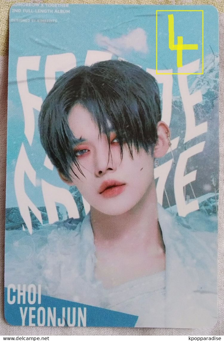 Photocard K POP Au Choix TXT Freeze Yeonjun - Other Products