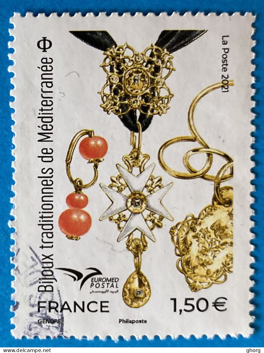 France 2021 : Euromed Postal, Bijoux Artisanaux N°5511 Oblitéré - Used Stamps