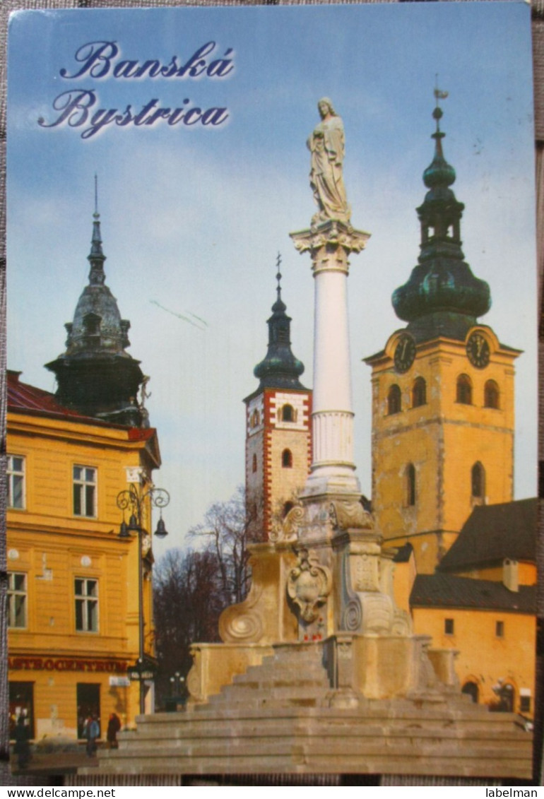 SLOVANIA LUBLIANA BASKA BYSTRICA MAIN SQUARE CHURCH POSTCARD CARTOLINA ANSICHTSKARTE CARTE POSTALE POSTKARTE CARD KARTE - Slovenia