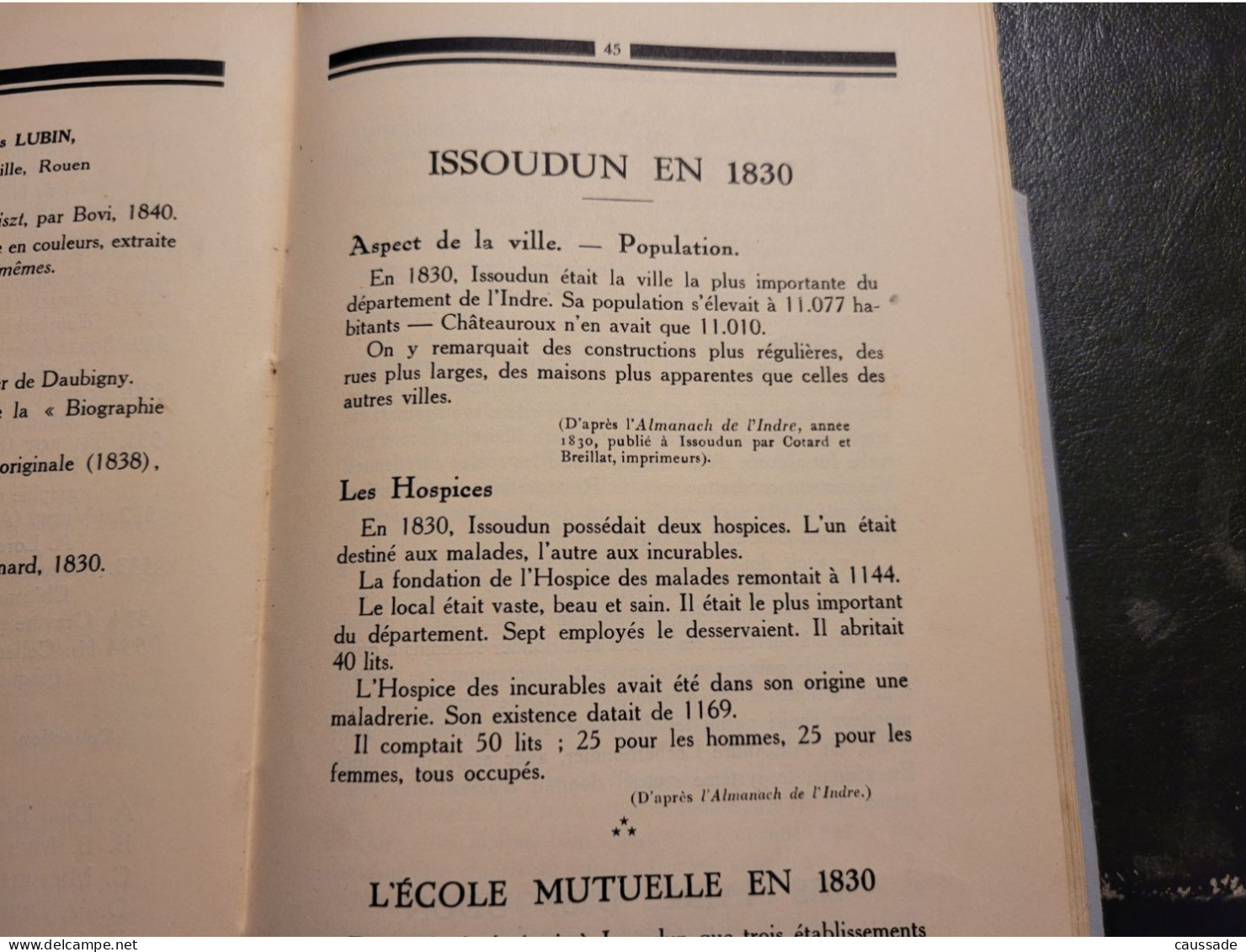 36 - ISSOUDUN - Centenaire Du Romantisme 1830-1930 - Catalogue Tiré à 150 Exemplaires - 68 Pages - Issoudun