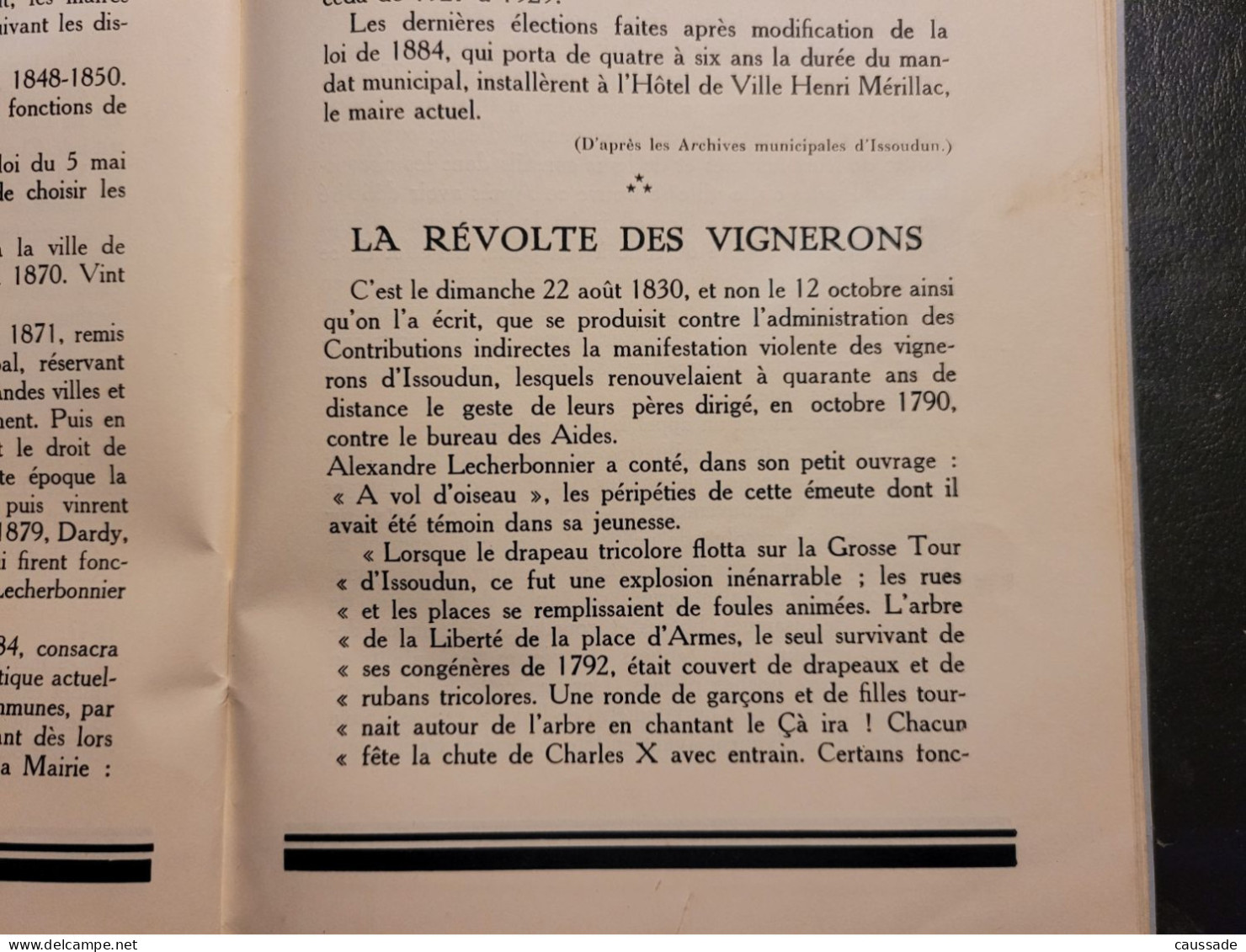 36 - ISSOUDUN - Centenaire Du Romantisme 1830-1930 - Catalogue Tiré à 150 Exemplaires - 68 Pages - Issoudun