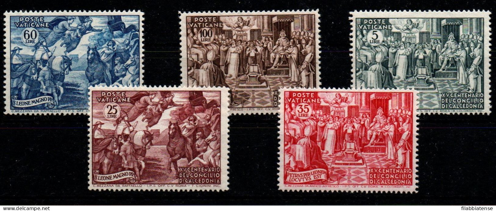 1951 - Vaticano 149/53 Calcedonia   +++++++ - Unused Stamps