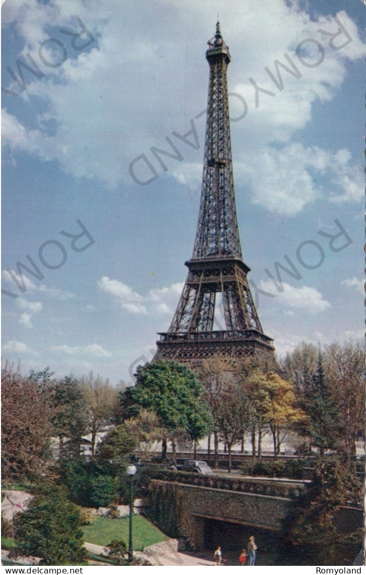 CARTOLINA  C9 PARIS,FRANCIA-LA TOUR EIFFEL-VIAGGIATA 1959 - Eiffelturm