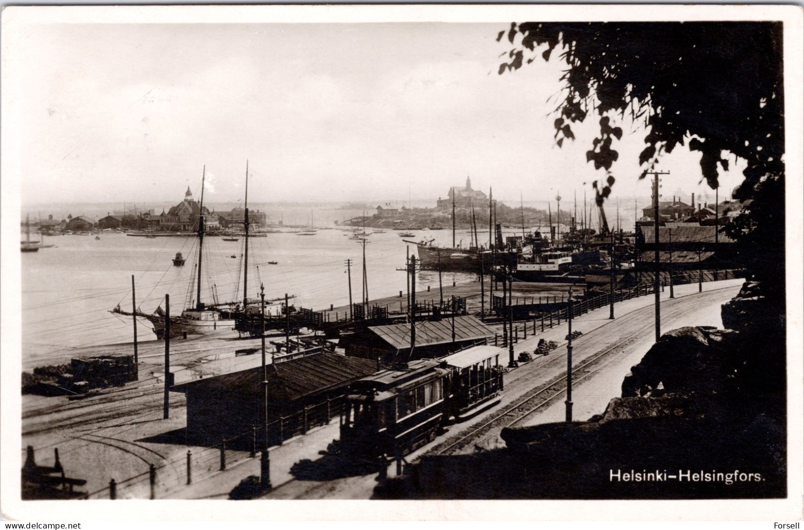 Helsinki , Helsingfors (Tram) (Sent 1929) - Finland