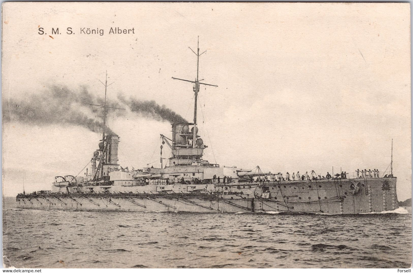 S.M.S. “König Albert” (Deutschland) (Marine Schiffspost 1915) - Krieg