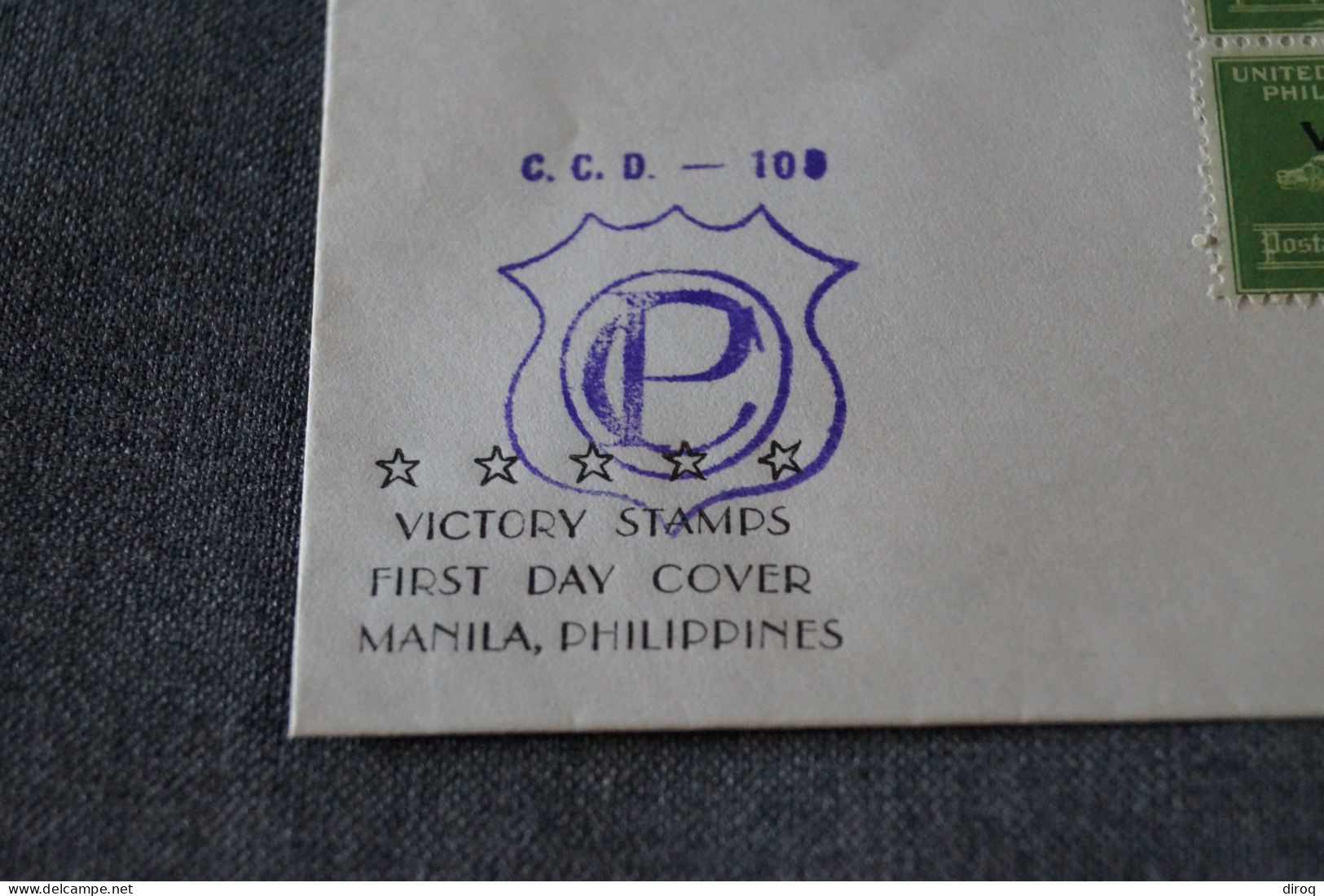 RARE,Philippines,timbres Sur Enveloppe,belle Oblitérations,1945, Pour Collection - Philippines