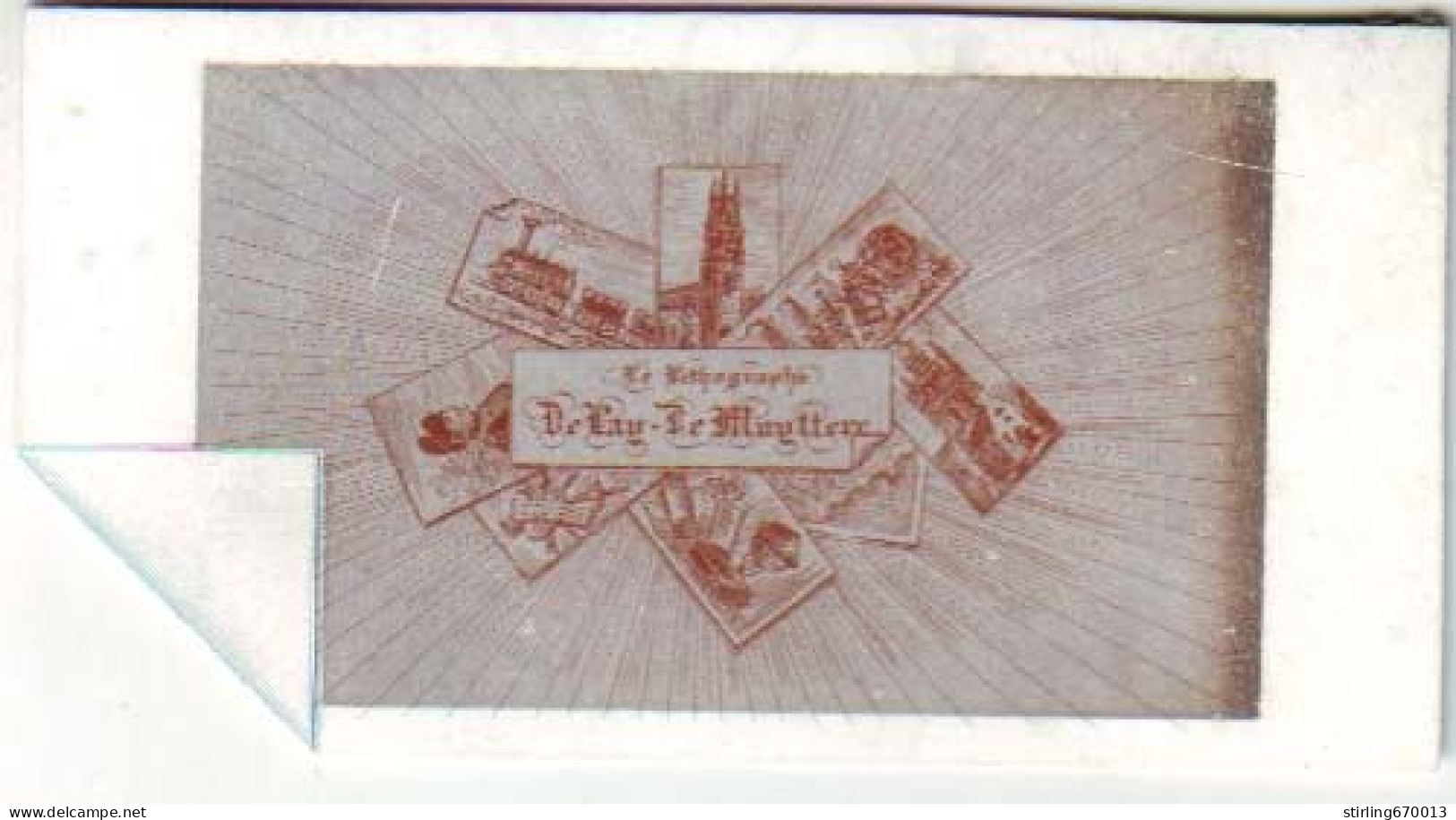 DE 1864 - Carte Porcelaine De De Lay - De Muyttere, Le Lithographe - Other & Unclassified