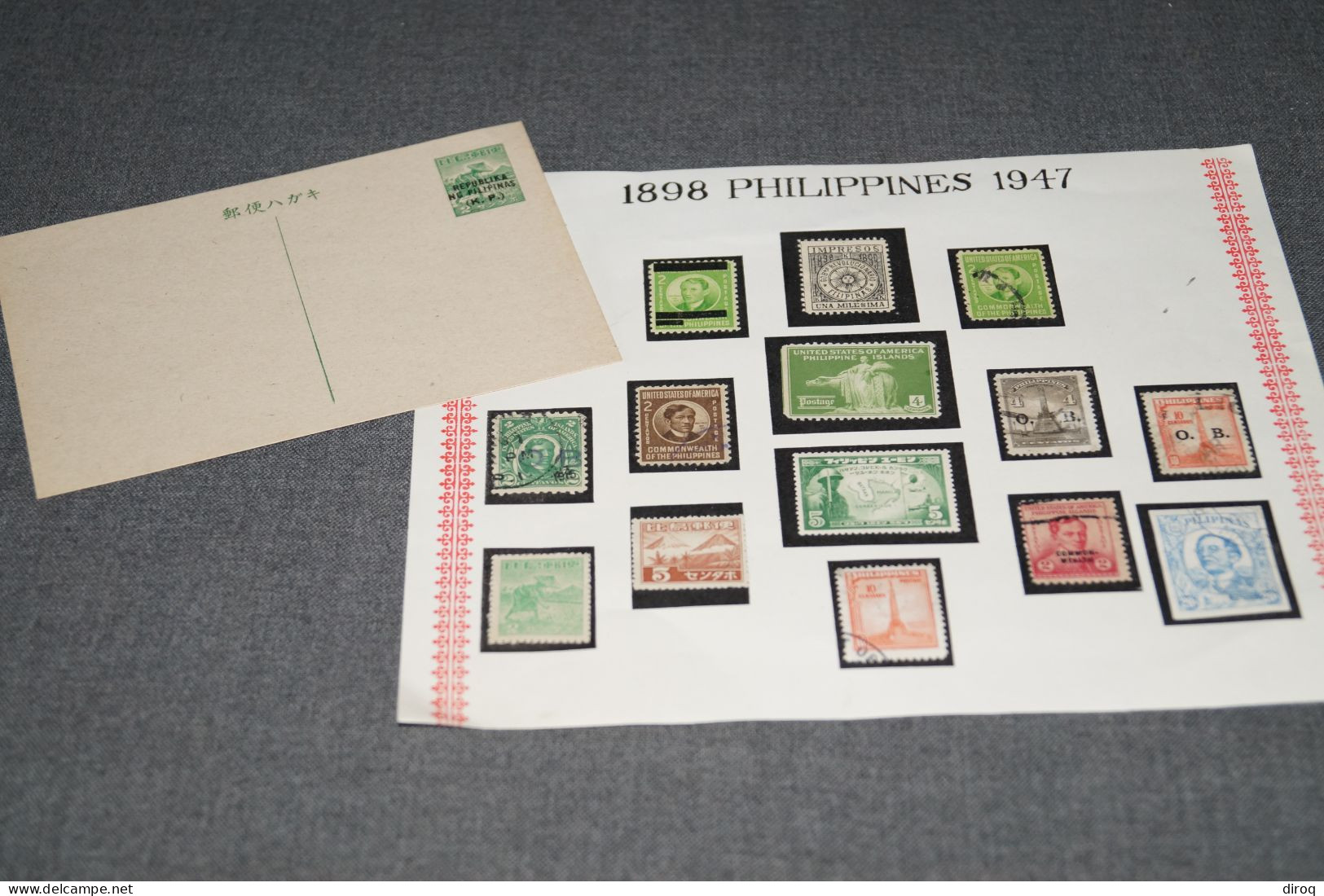 RARE,Philippines,timbres 1898-1947 ,superbe Lot Non Oblitérés Et Oblitérés, Pour Collection - Filipinas