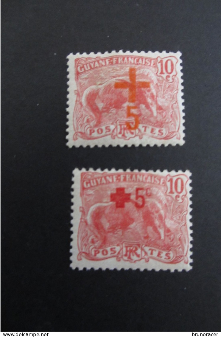 GUYANE N°73/74 NEUF*  COTE 24 EUROS VOIR SCANS - Unused Stamps