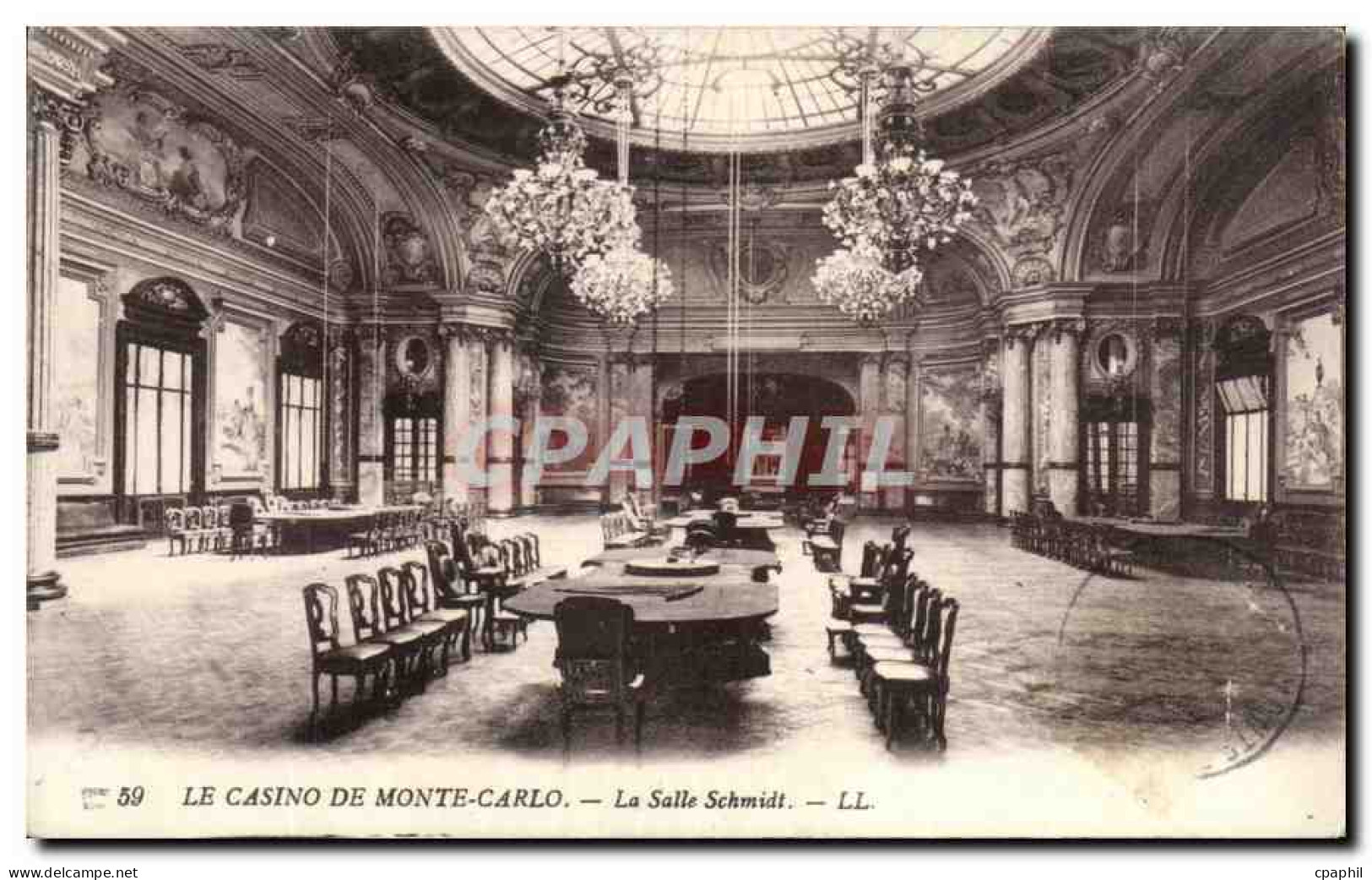 CPA Le Casino De Monte Carlo La Salle Schmidt - Autres & Non Classés