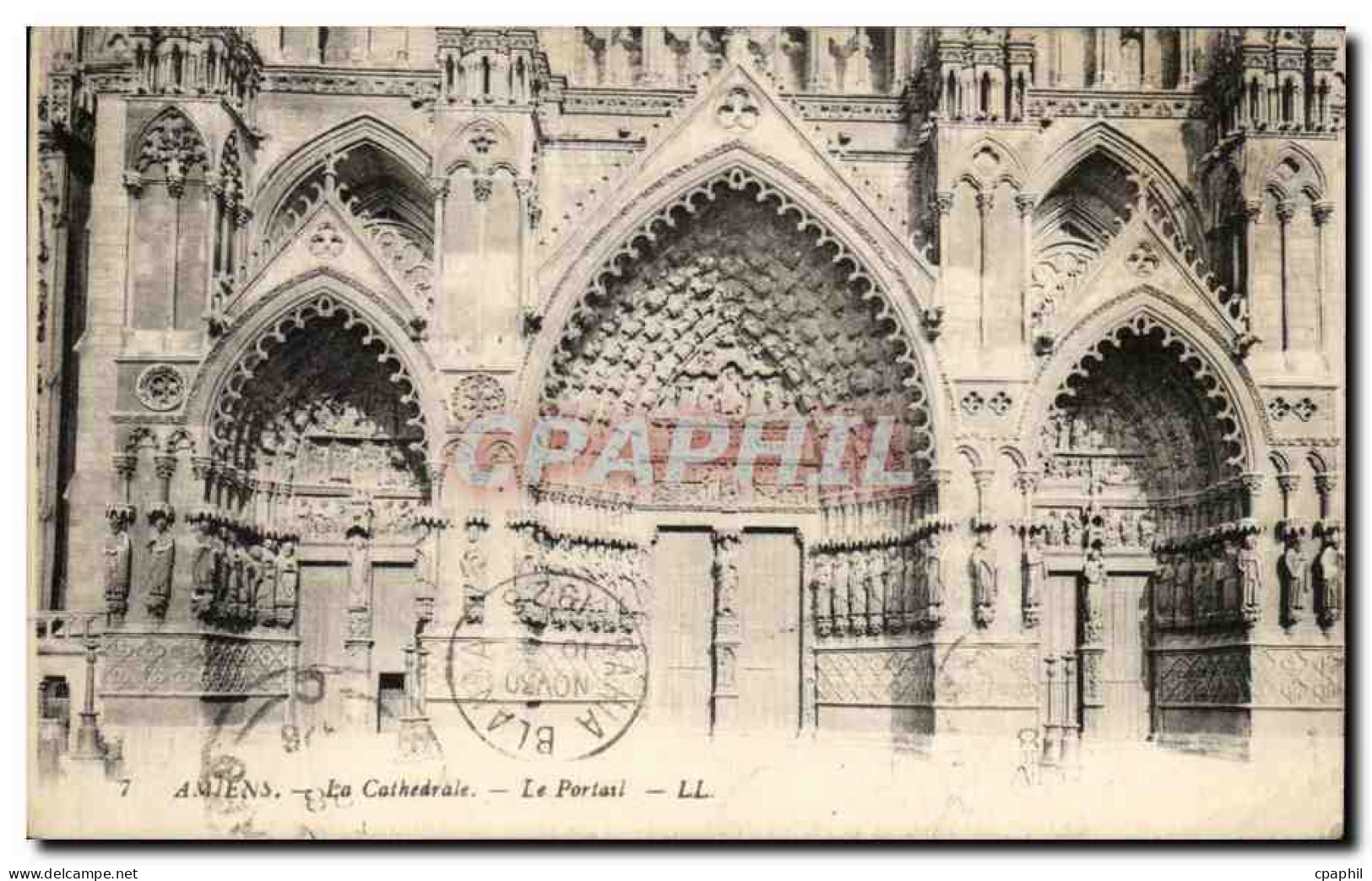 CPA Amiens Le Cathedrale Le Portail - Amiens