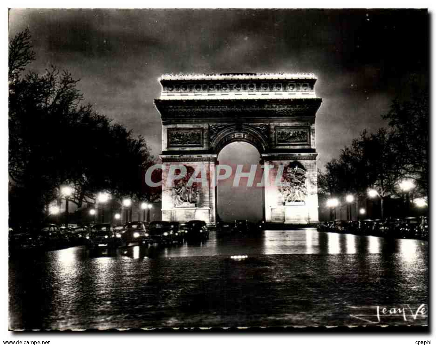 CPA Paris Au Clair De Lune L&#39Arc De Triomphe  - Arc De Triomphe