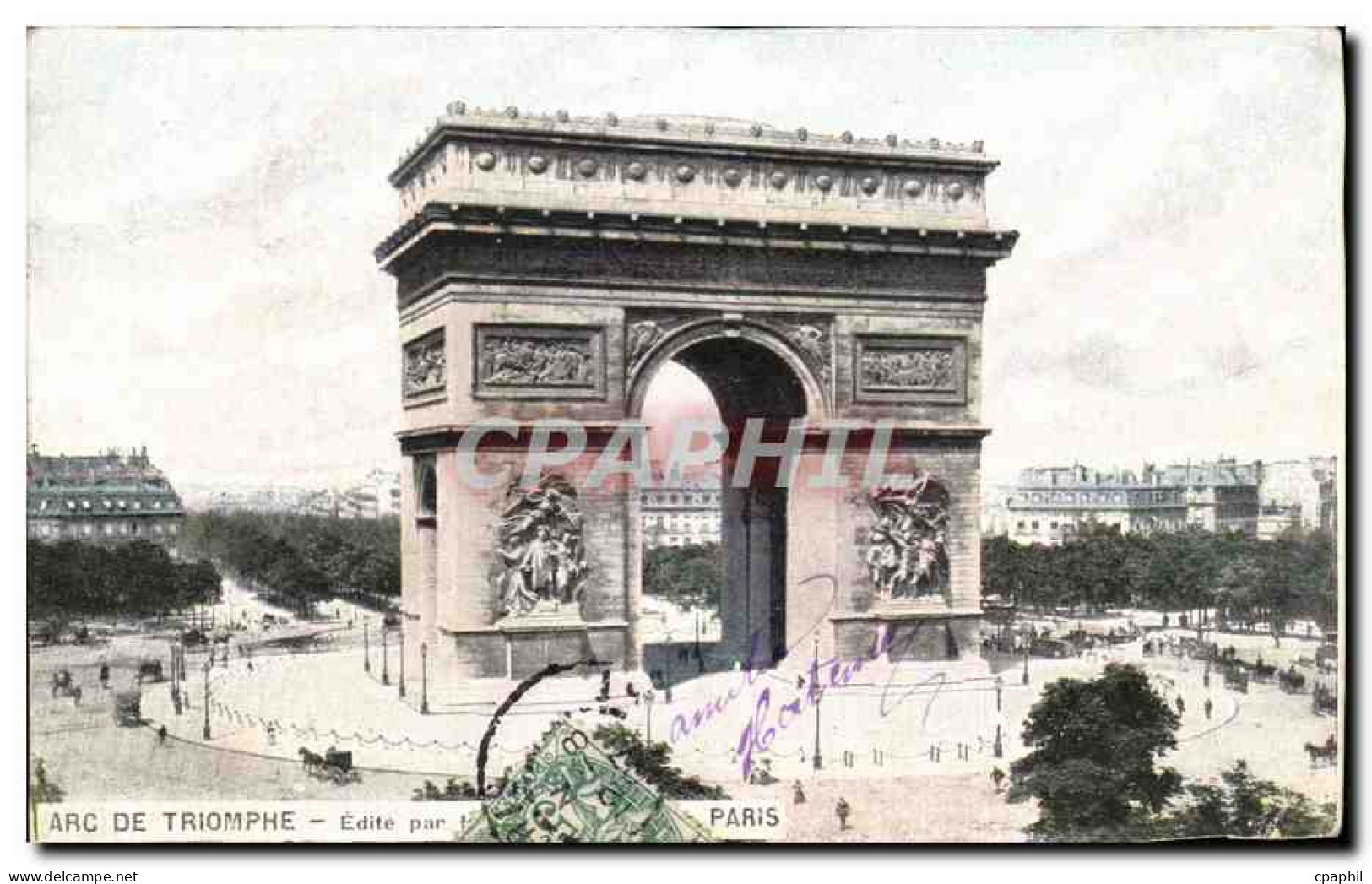 CPA Arc De Triomphe Paris - Triumphbogen