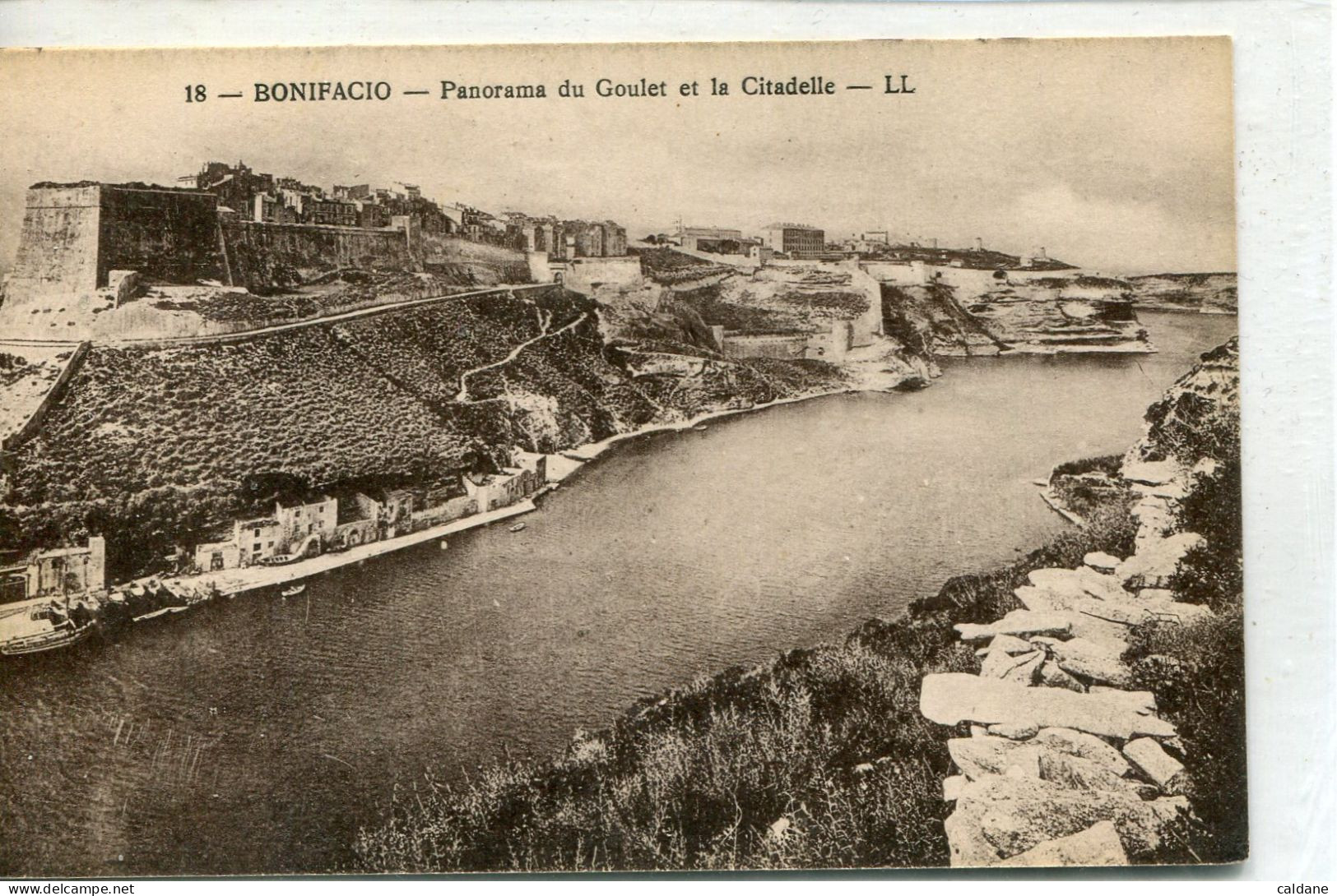 2A-CORSE -  BONIFACIO - Panorama Du Goulet  Et  La  Citadelle - Other & Unclassified