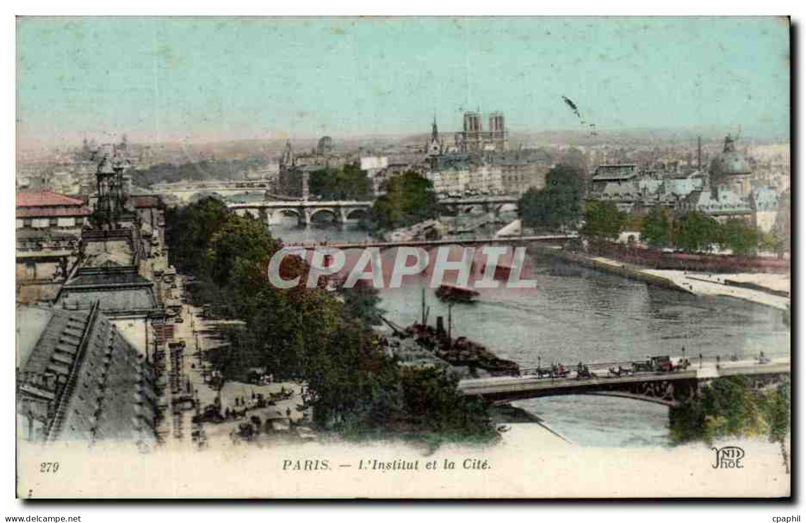 CPA Paris L&#39Institut Et La Cite - Panorama's