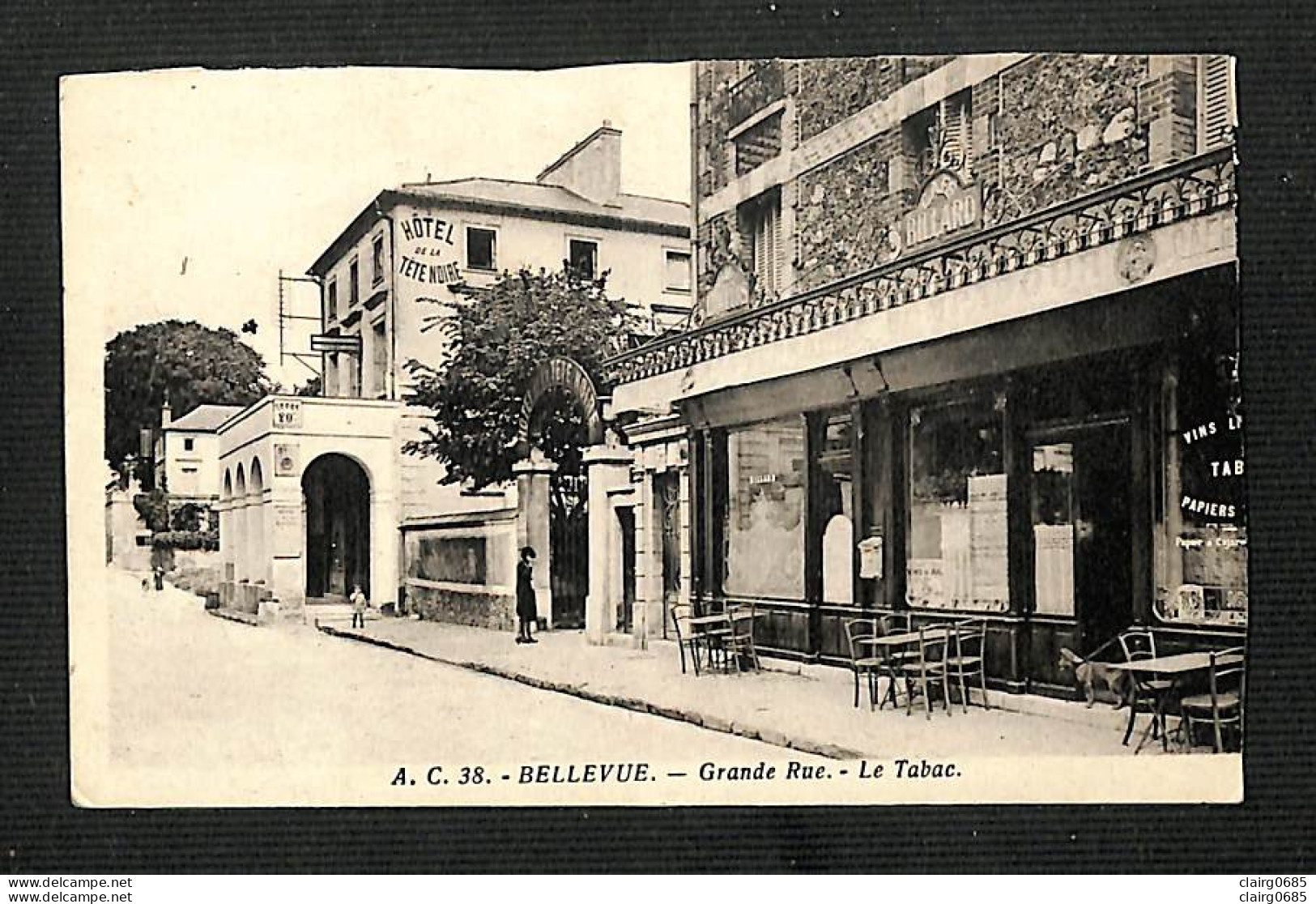 92 - BELLEVUE - Grande Rue - Le Tabac - Andere & Zonder Classificatie