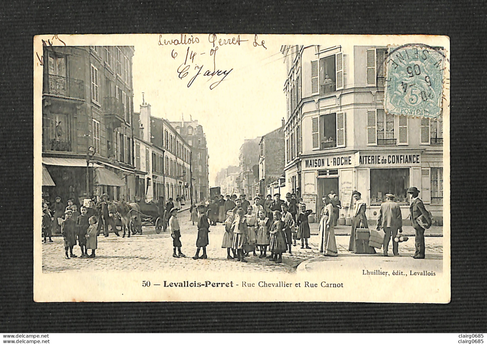 92 - LEVALLOIS-PERRET - Rue Chevallier Et Rue Carnot - 1905 - Levallois Perret