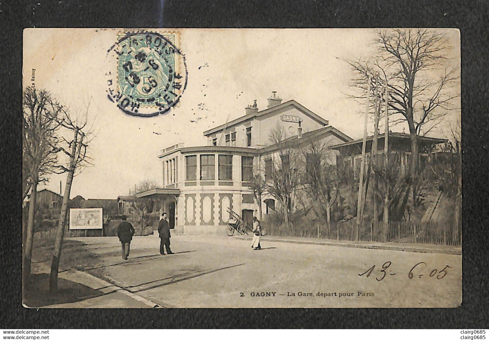 93 - GAGNY - La Gare, Départ Pour Paris - 1905 - Gagny