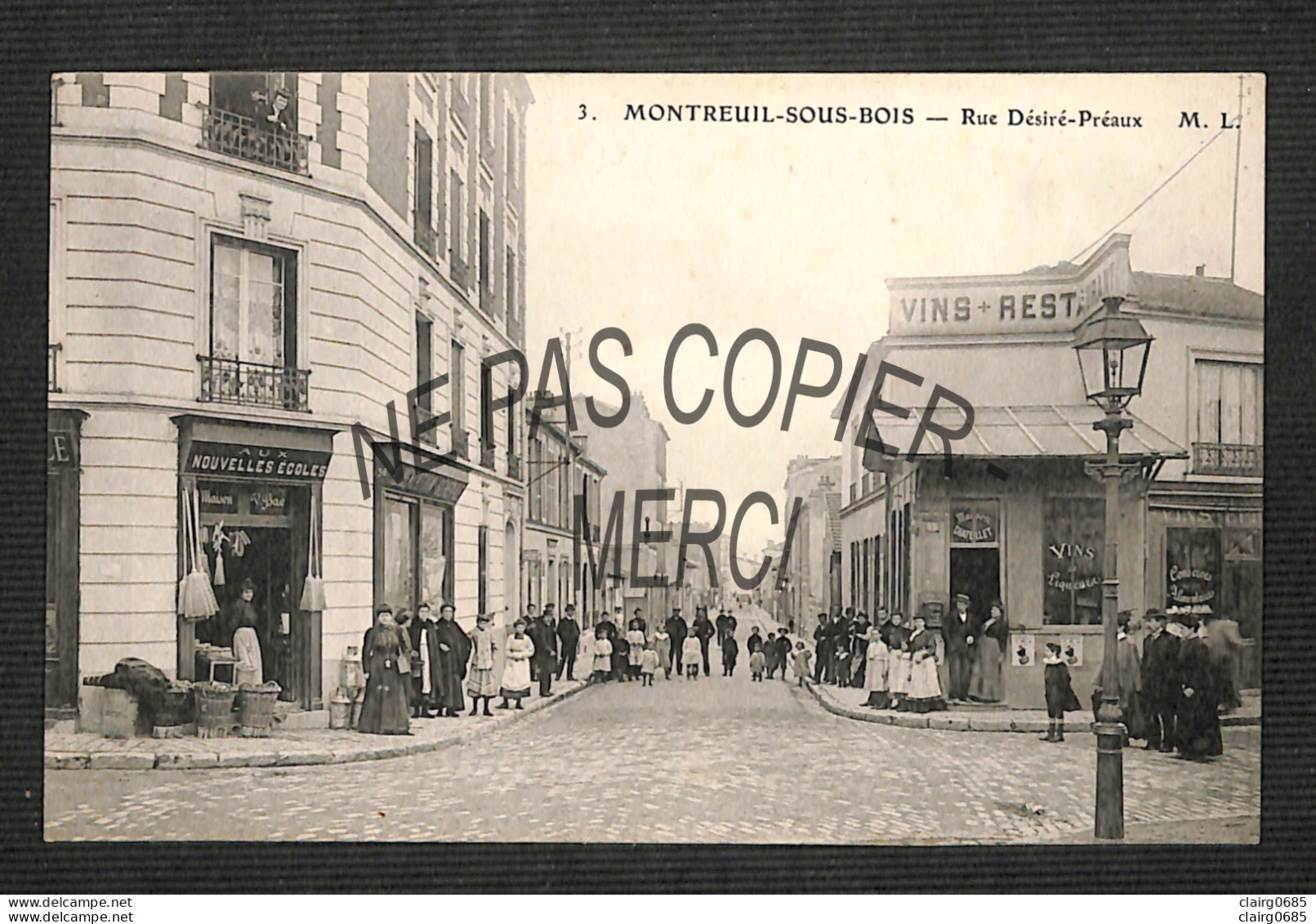 93 - MONTREUIL  SOUS BOIS - Rue Désiré-Préaux (peu Courante) - Montreuil